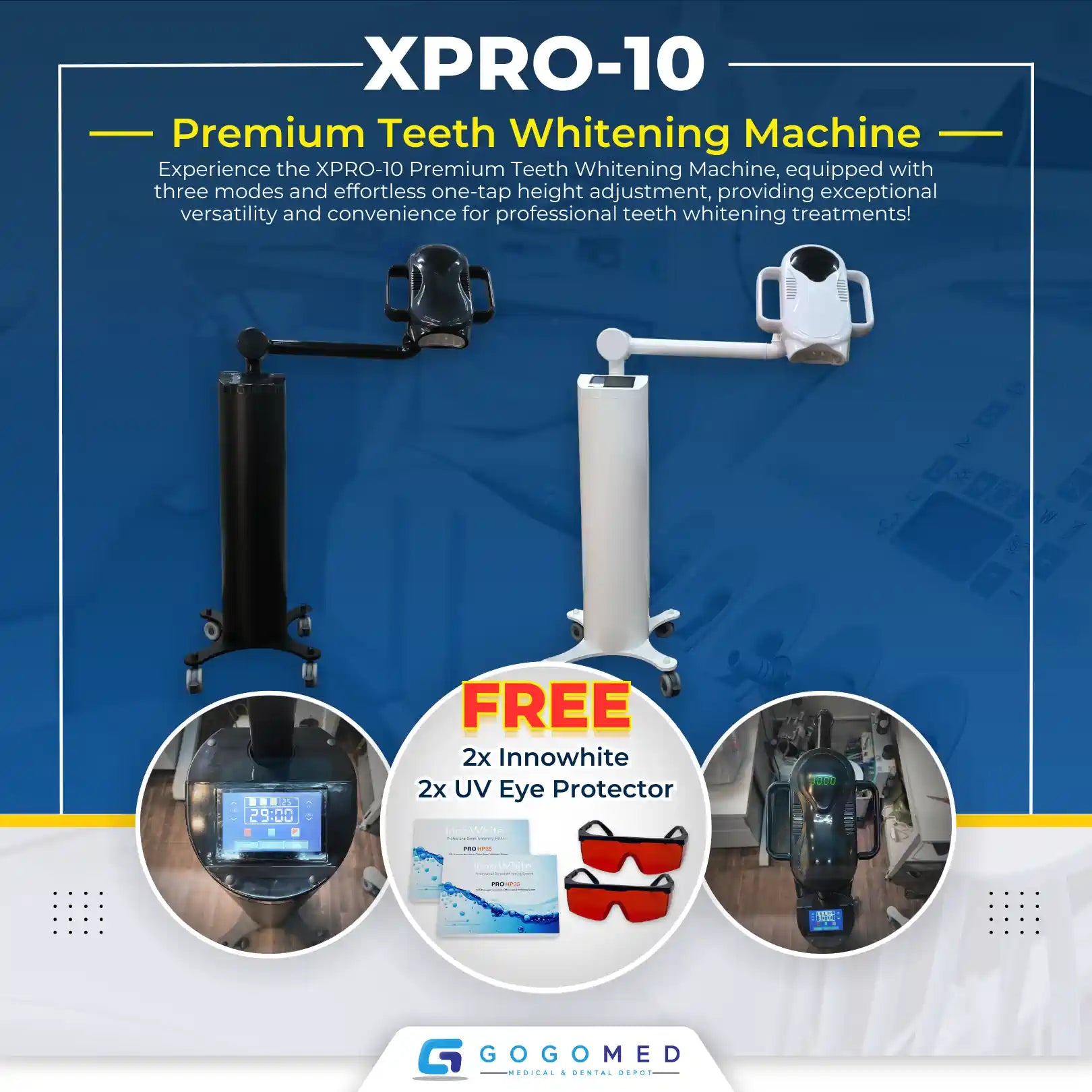 XPRO-10 Premium Whitening Machine with Three Modes