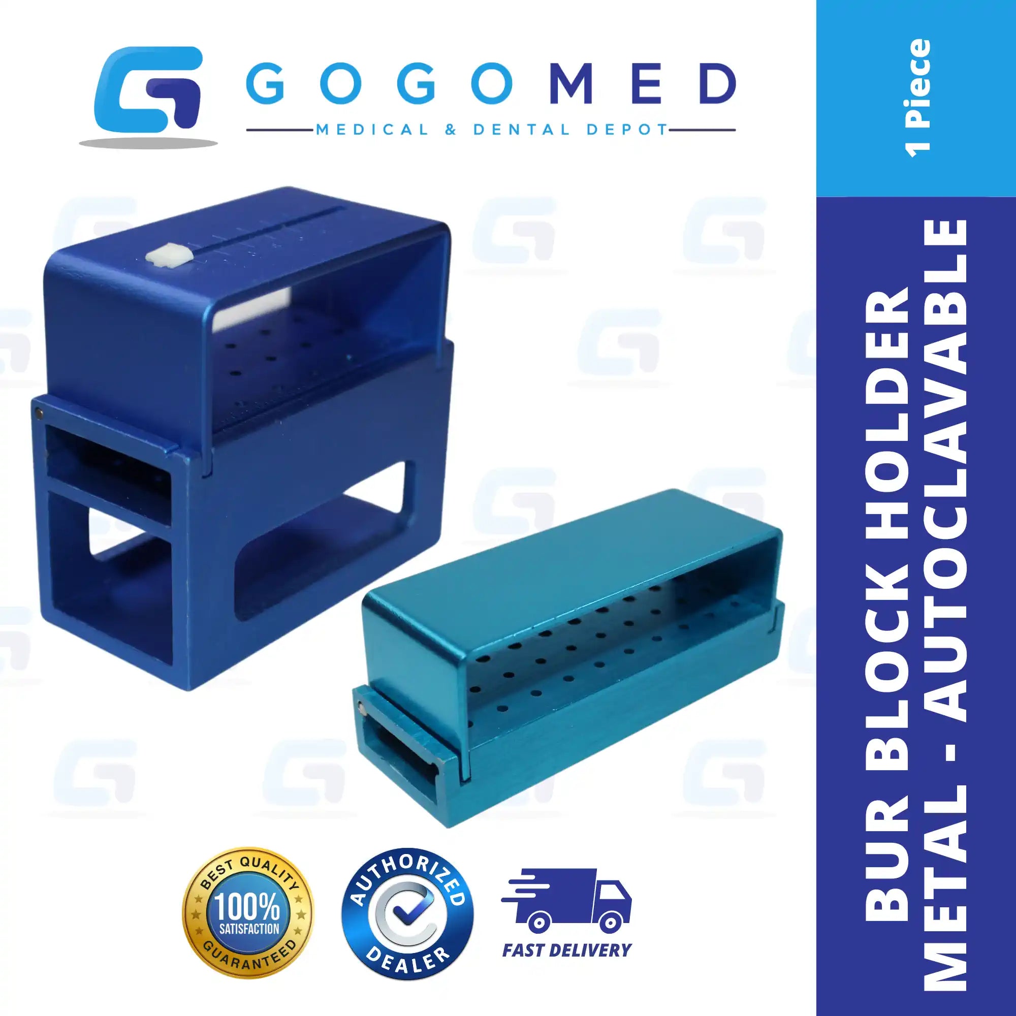 Bur Block Holder - Metal Autoclavable