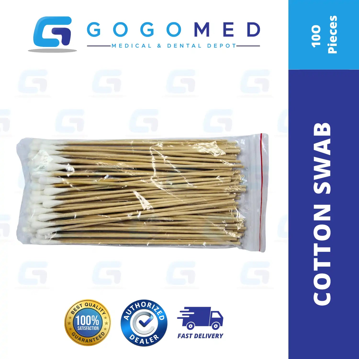 Cotton Swabs – 6-Inch/100 PCS.