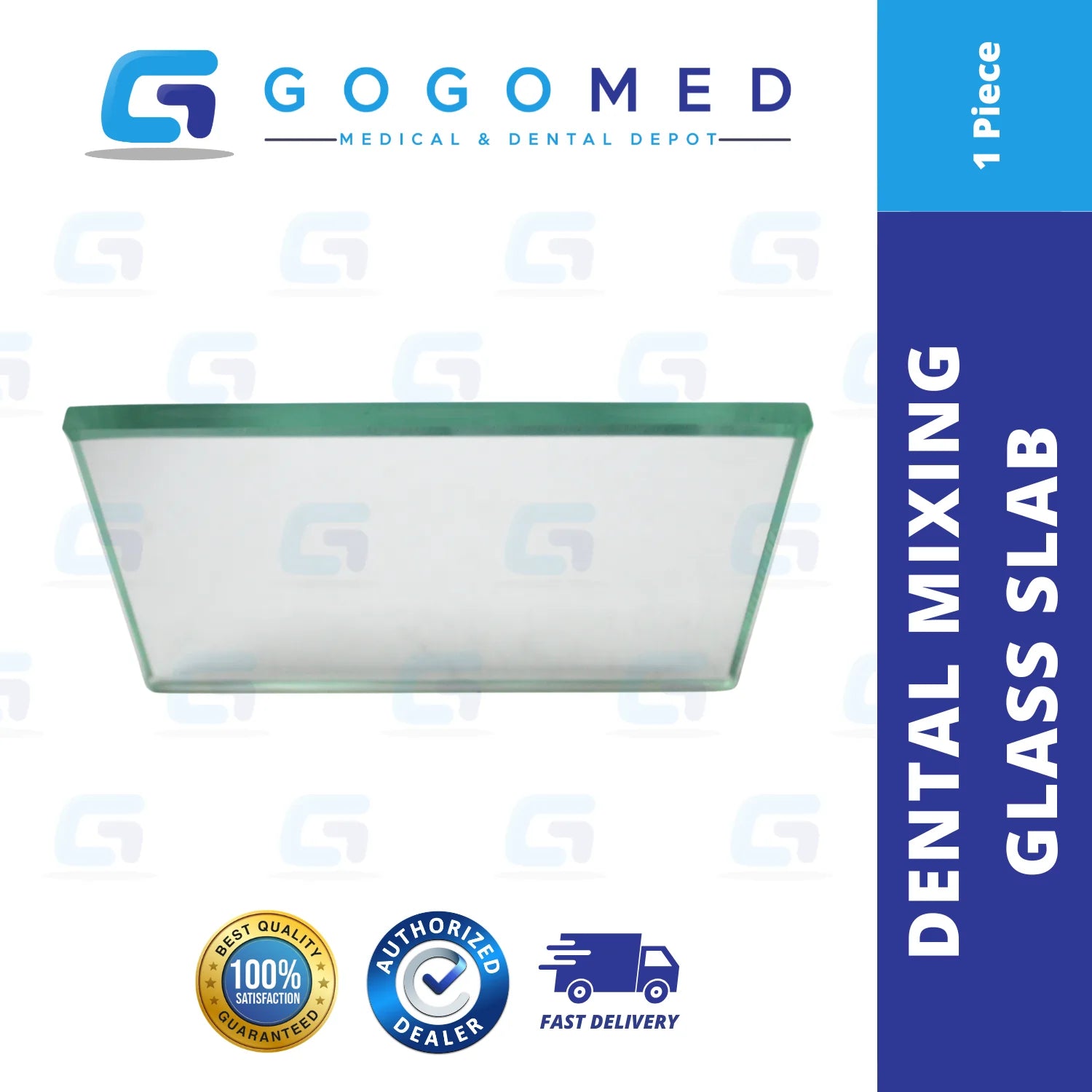 Dental Mixing Glass Slab - 1 Piece