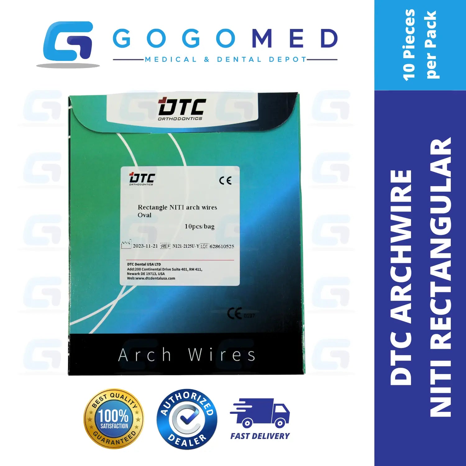 DTC USA - NiTi Archwire (Rectangular)