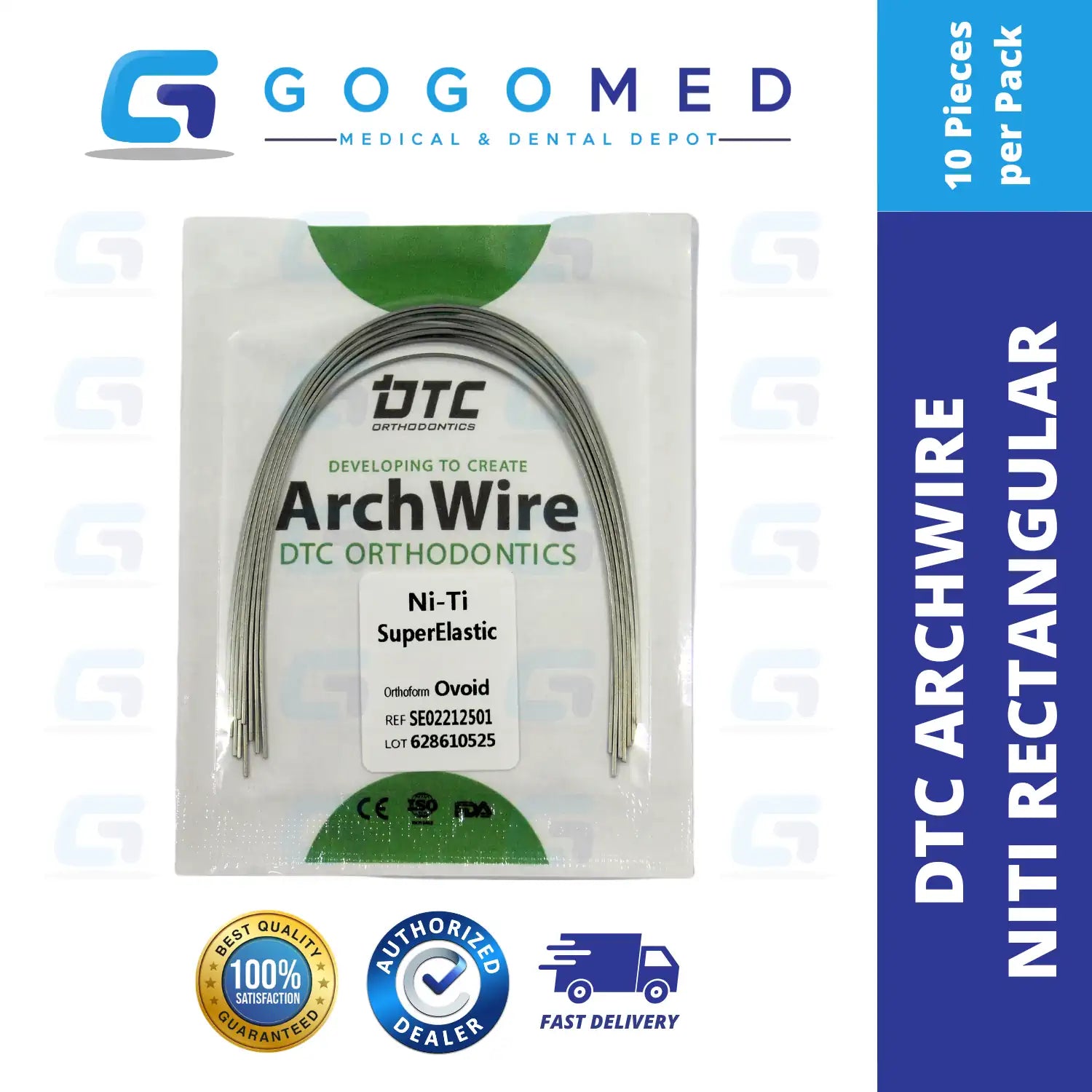 DTC USA - NiTi Archwire (Rectangular)