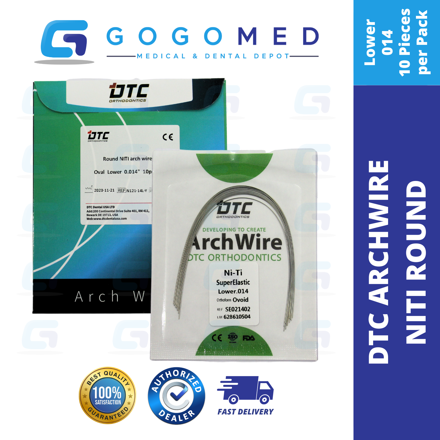 DTC USA - NiTi Archwire (Ovoid/Round)