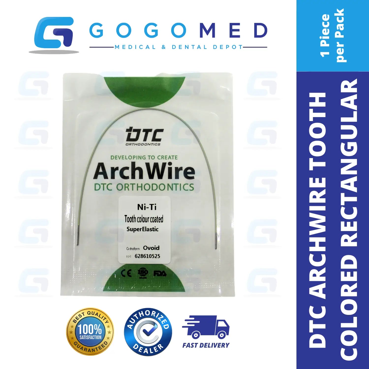 DTC USA - NiTi Tooth Color Archwire (Rectangular)