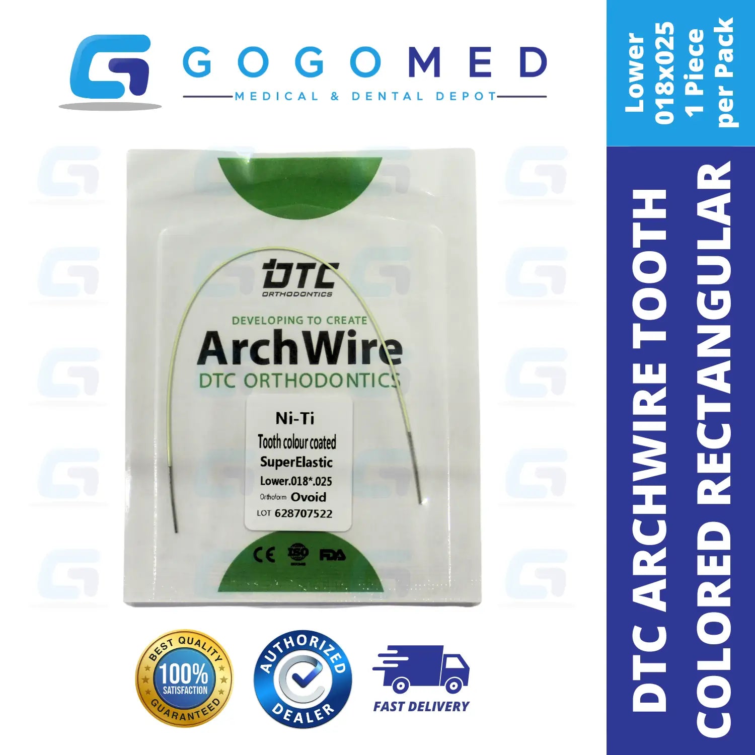 DTC USA - NiTi Tooth Color Archwire (Rectangular)