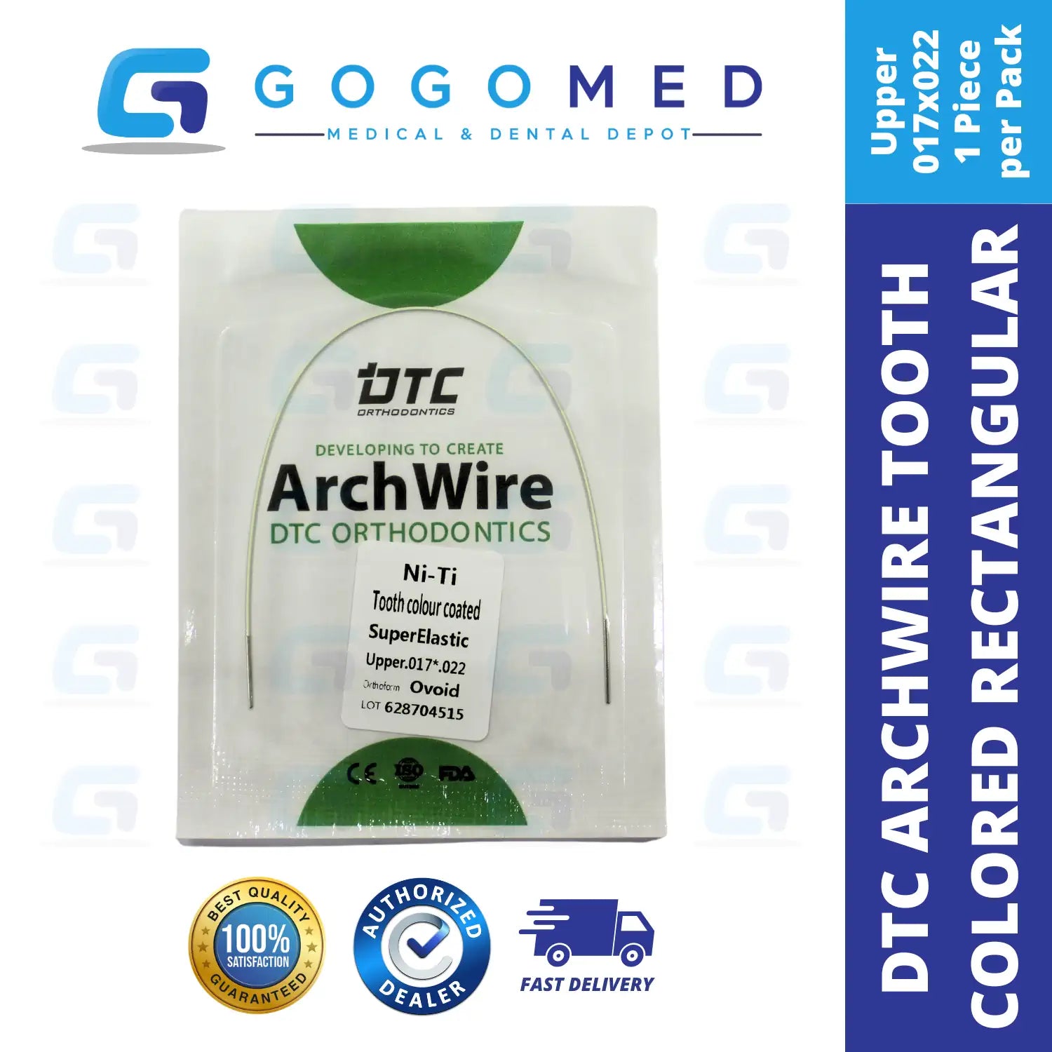 DTC USA - NiTi Tooth Color Archwire (Rectangular)