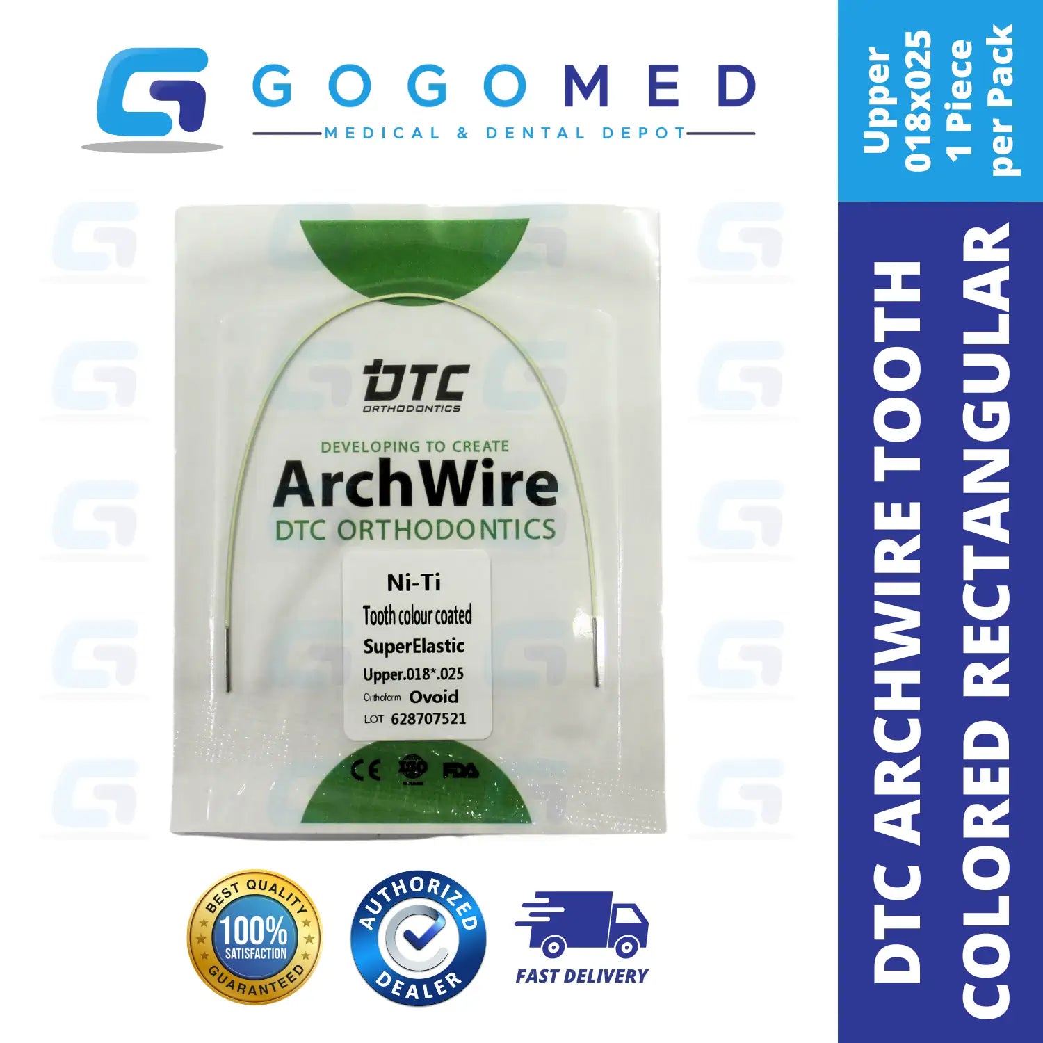 DTC USA - NiTi Tooth Color Archwire (Rectangular)