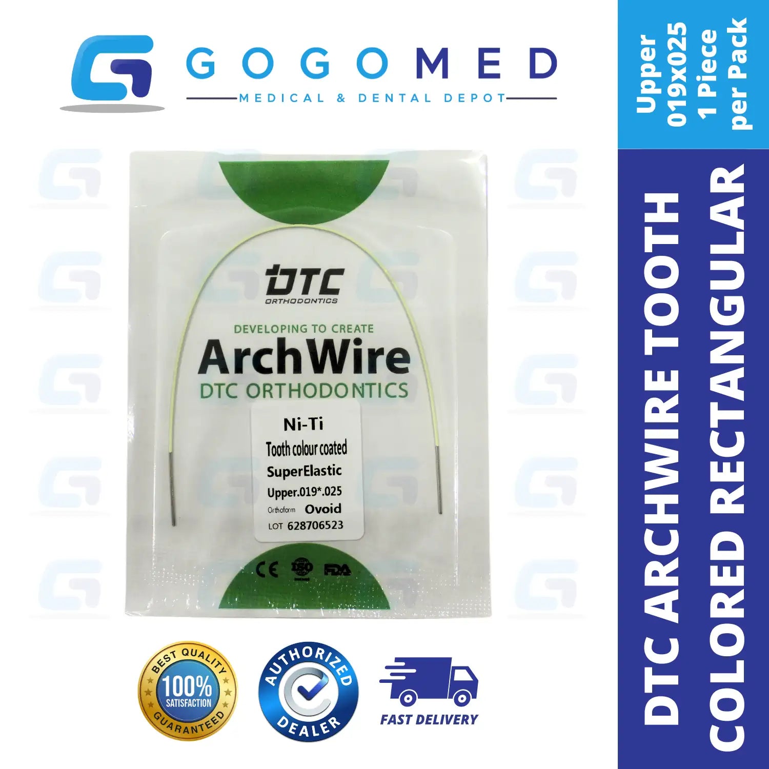 DTC USA - NiTi Tooth Color Archwire (Rectangular)
