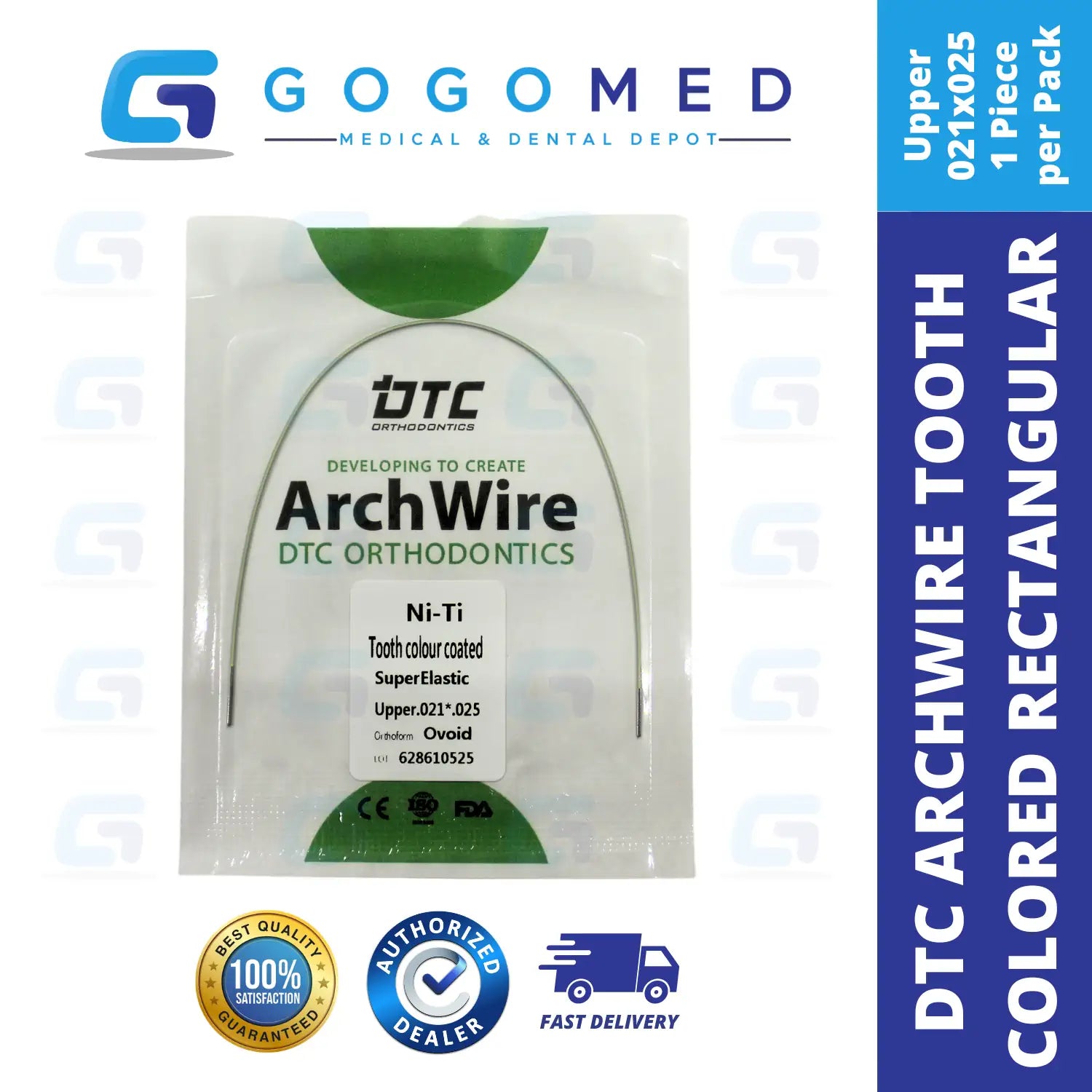 DTC USA - NiTi Tooth Color Archwire (Rectangular)