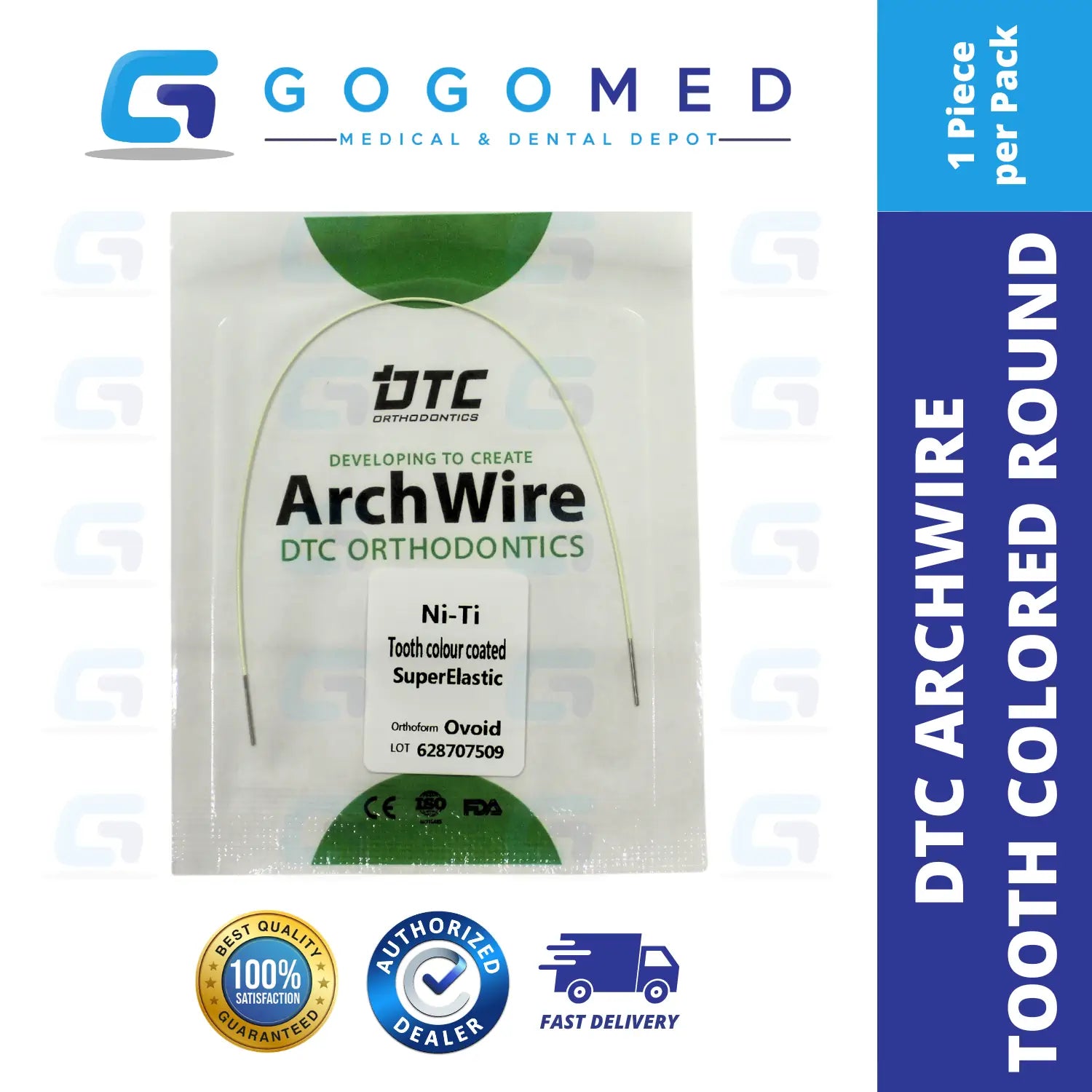 DTC USA - NiTi Tooth Color Archwire (Ovoid/Round)