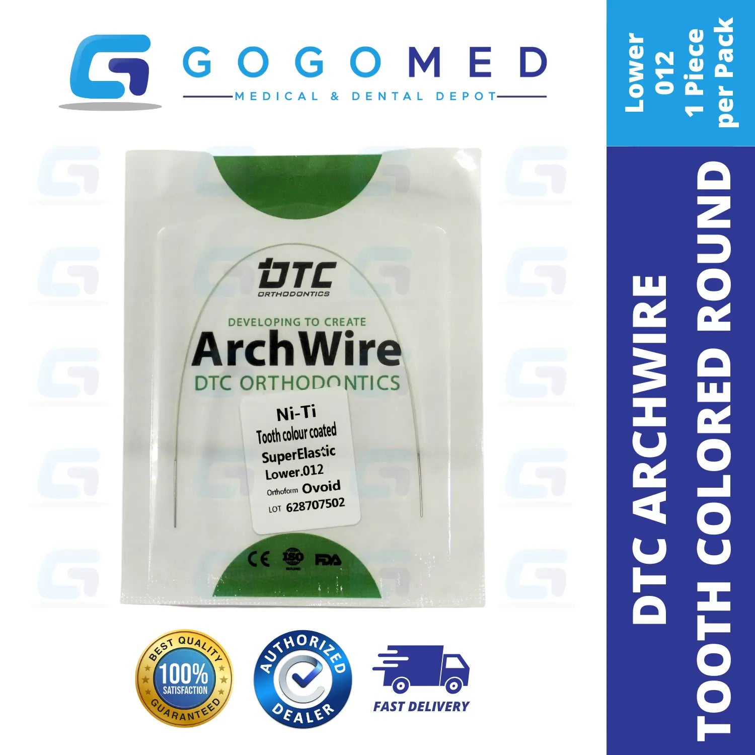DTC USA - NiTi Tooth Color Archwire (Ovoid/Round)