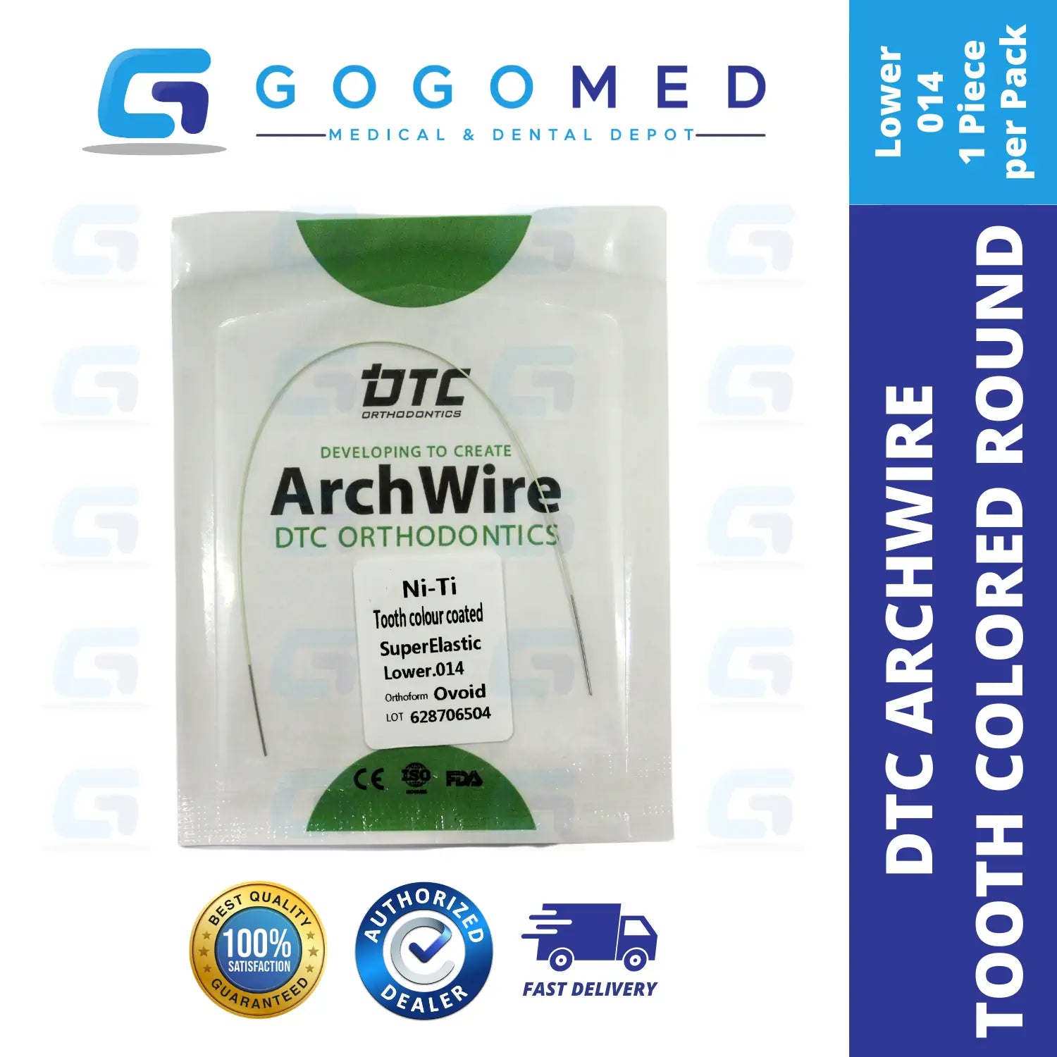 DTC USA - NiTi Tooth Color Archwire (Ovoid/Round)