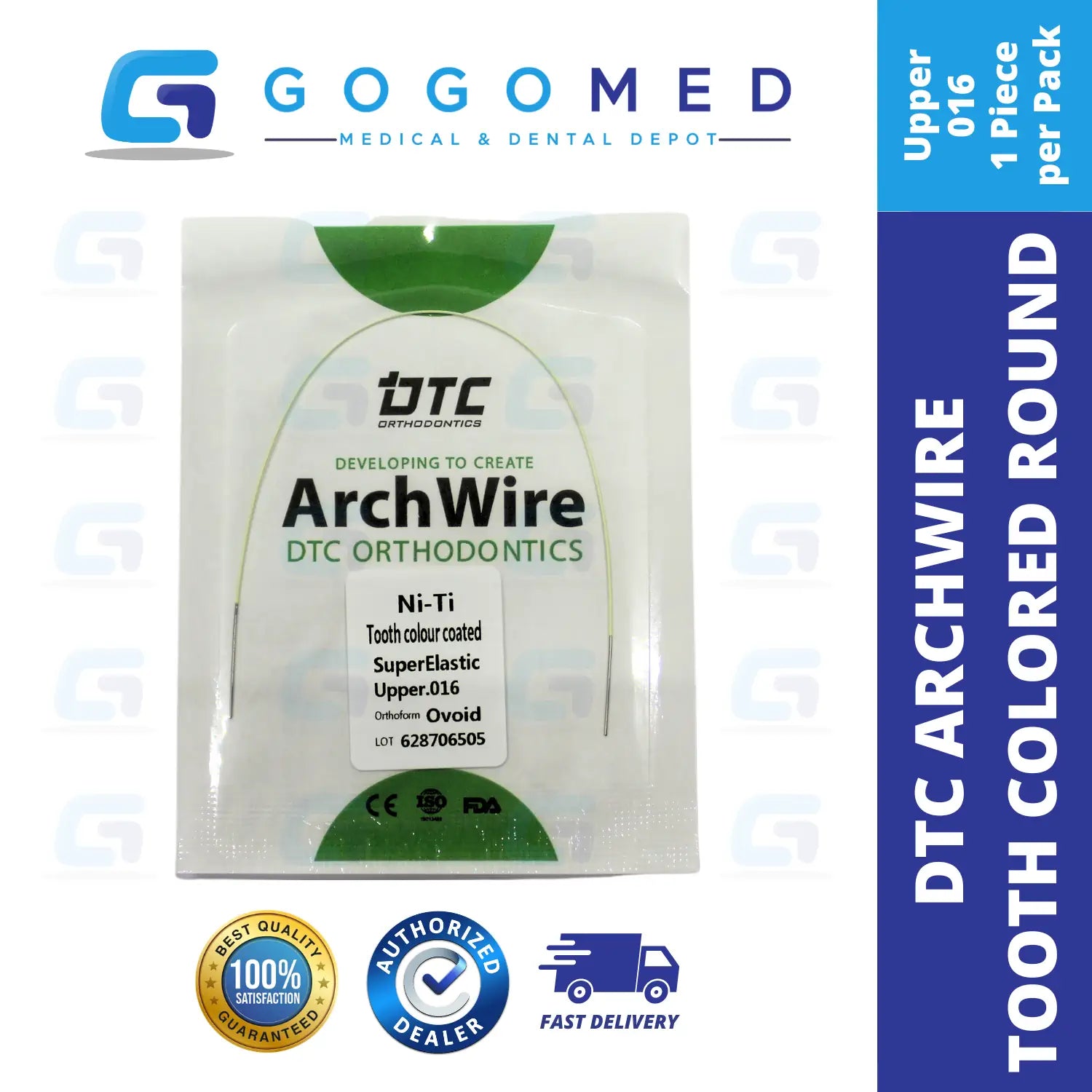 DTC USA - NiTi Tooth Color Archwire (Ovoid/Round)