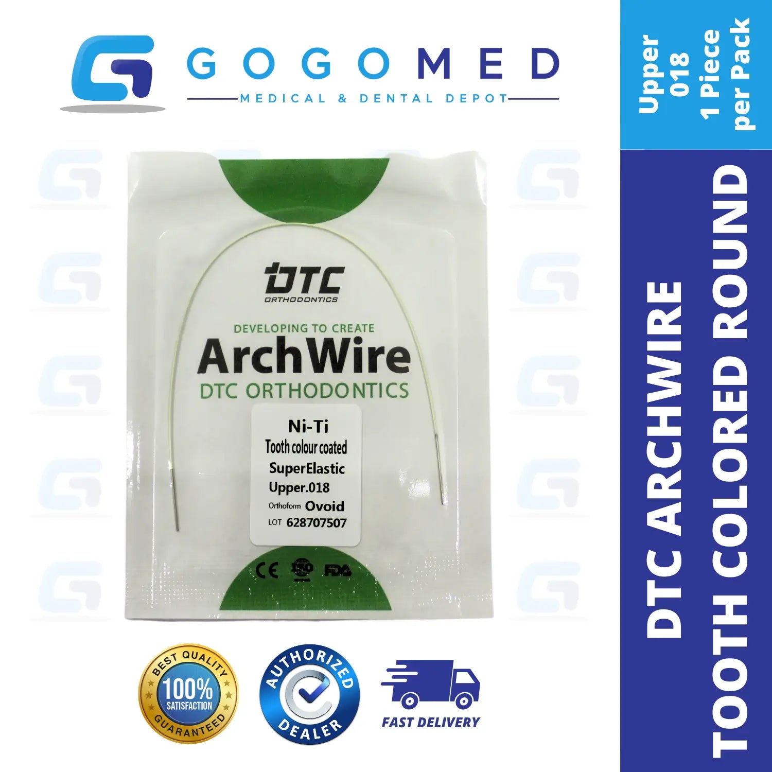 DTC USA - NiTi Tooth Color Archwire (Ovoid/Round)