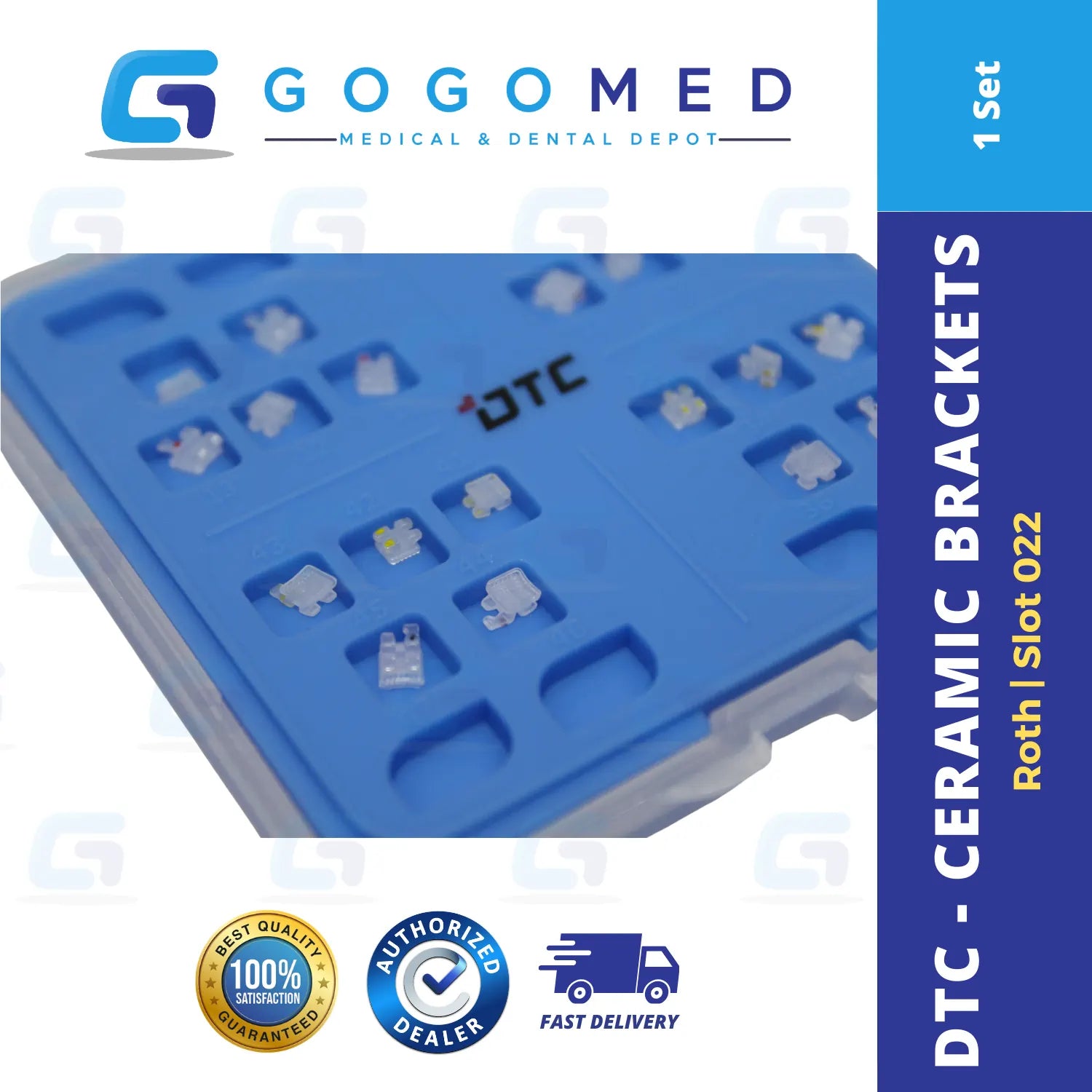 Ceramic Brackets Roth 022 - DTC