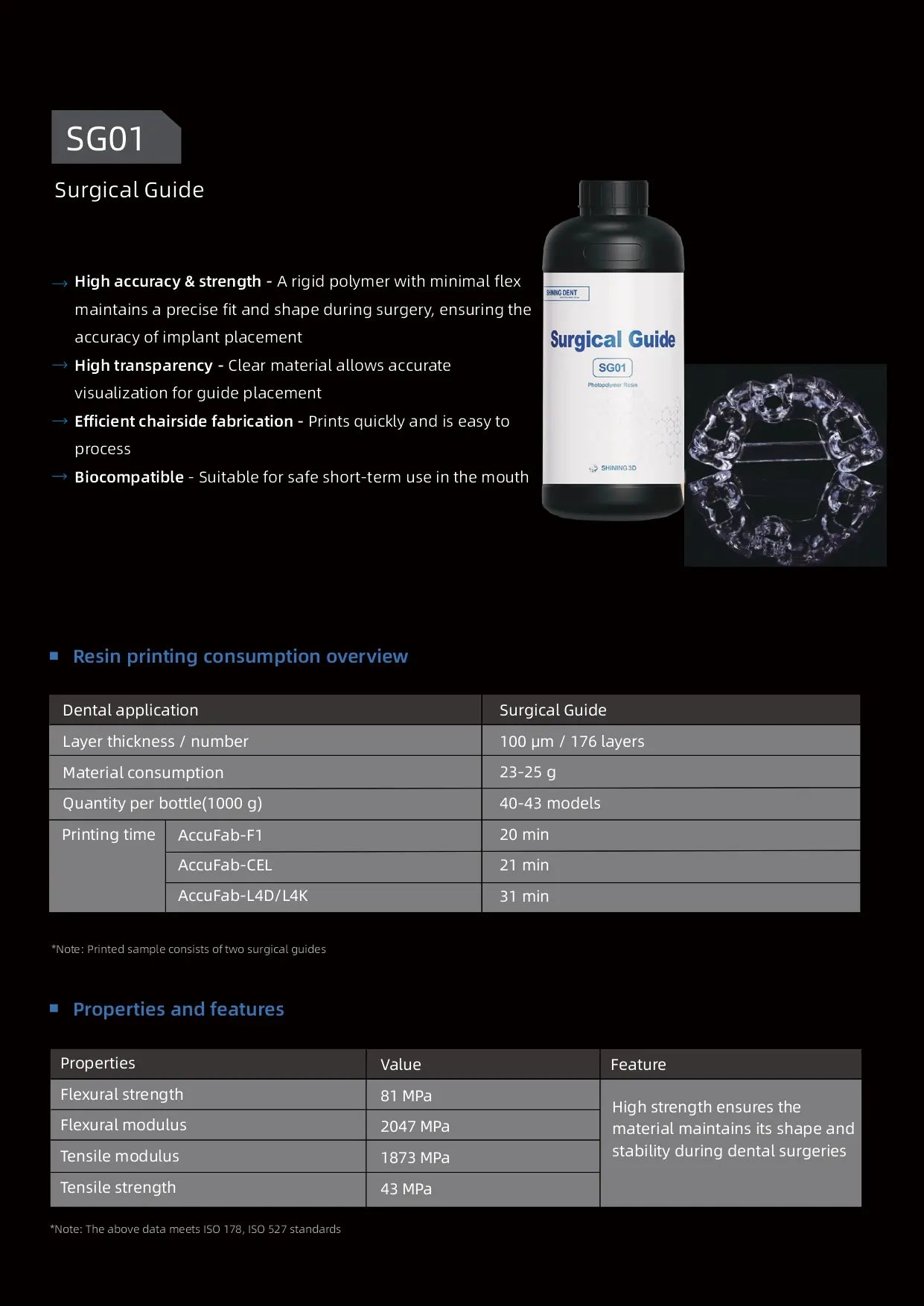 SG01 Surgical Guide Resin - Shining 3D