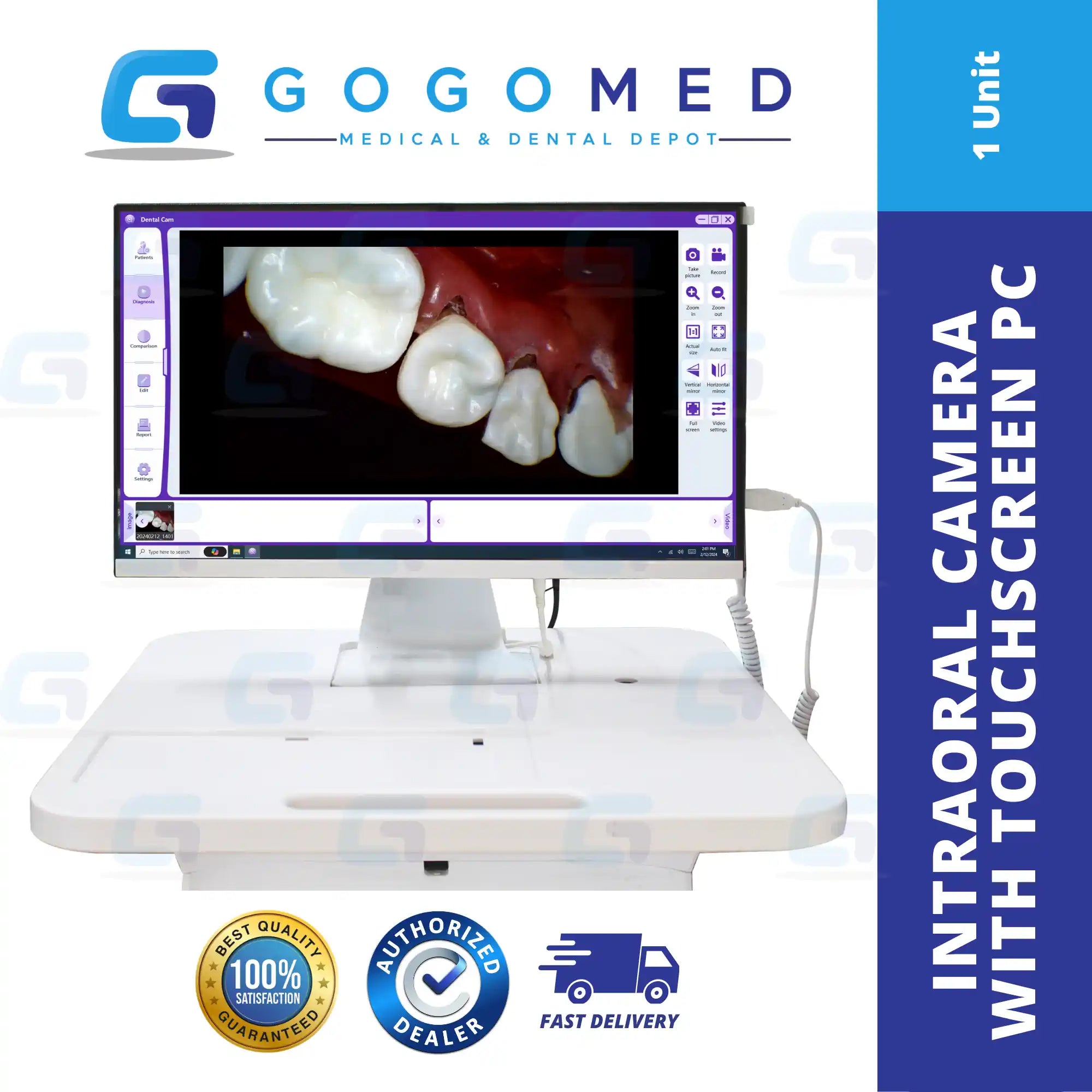 Intraoral Camera (Touch Screen PC) - 24inches/15Megapixels
