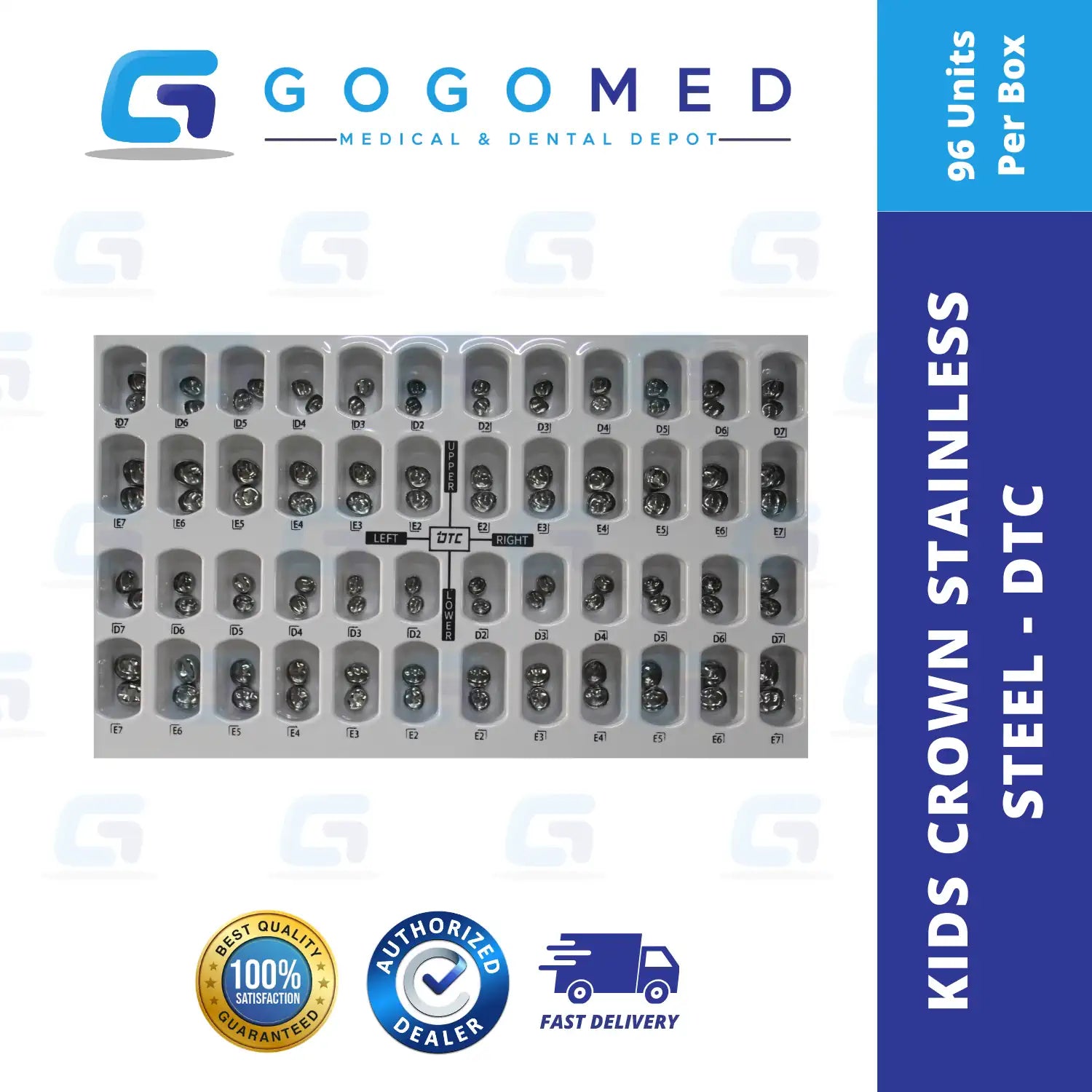 Kids Crown Stainless Steel - DTC (96 pcs)