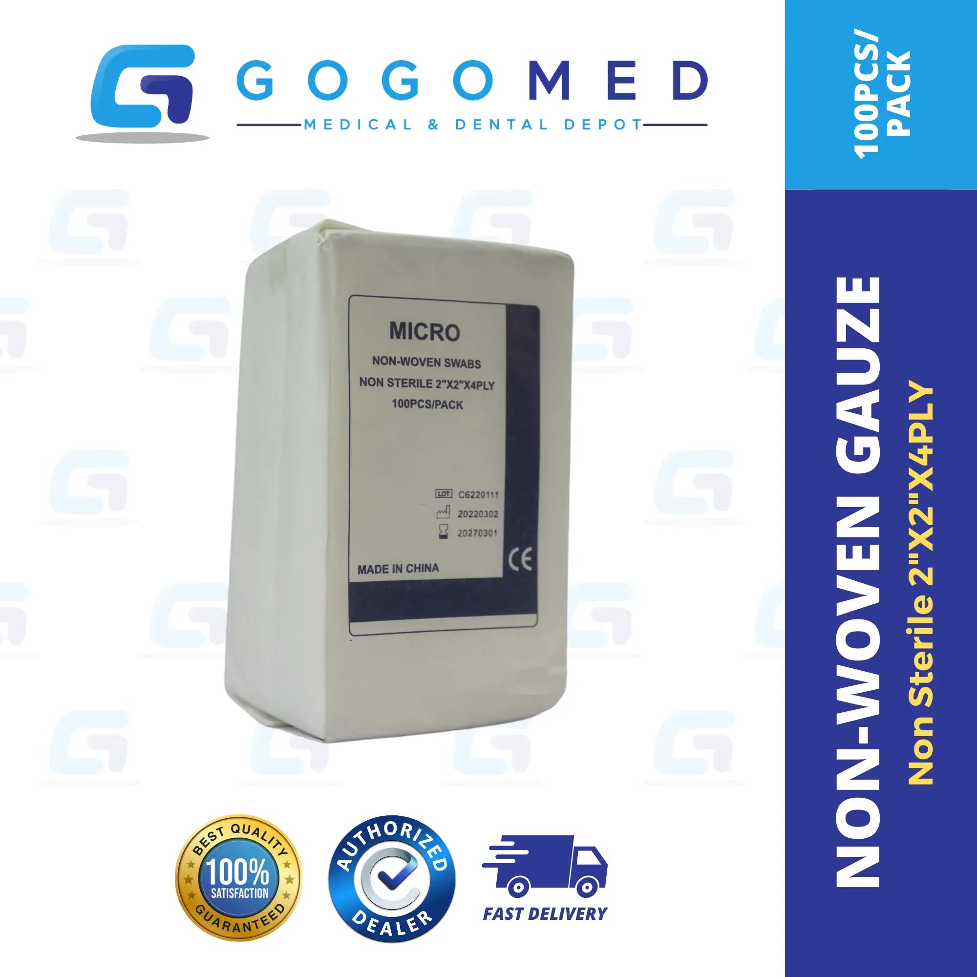 Non-woven Gauze (Non Sterile) 100 pcs