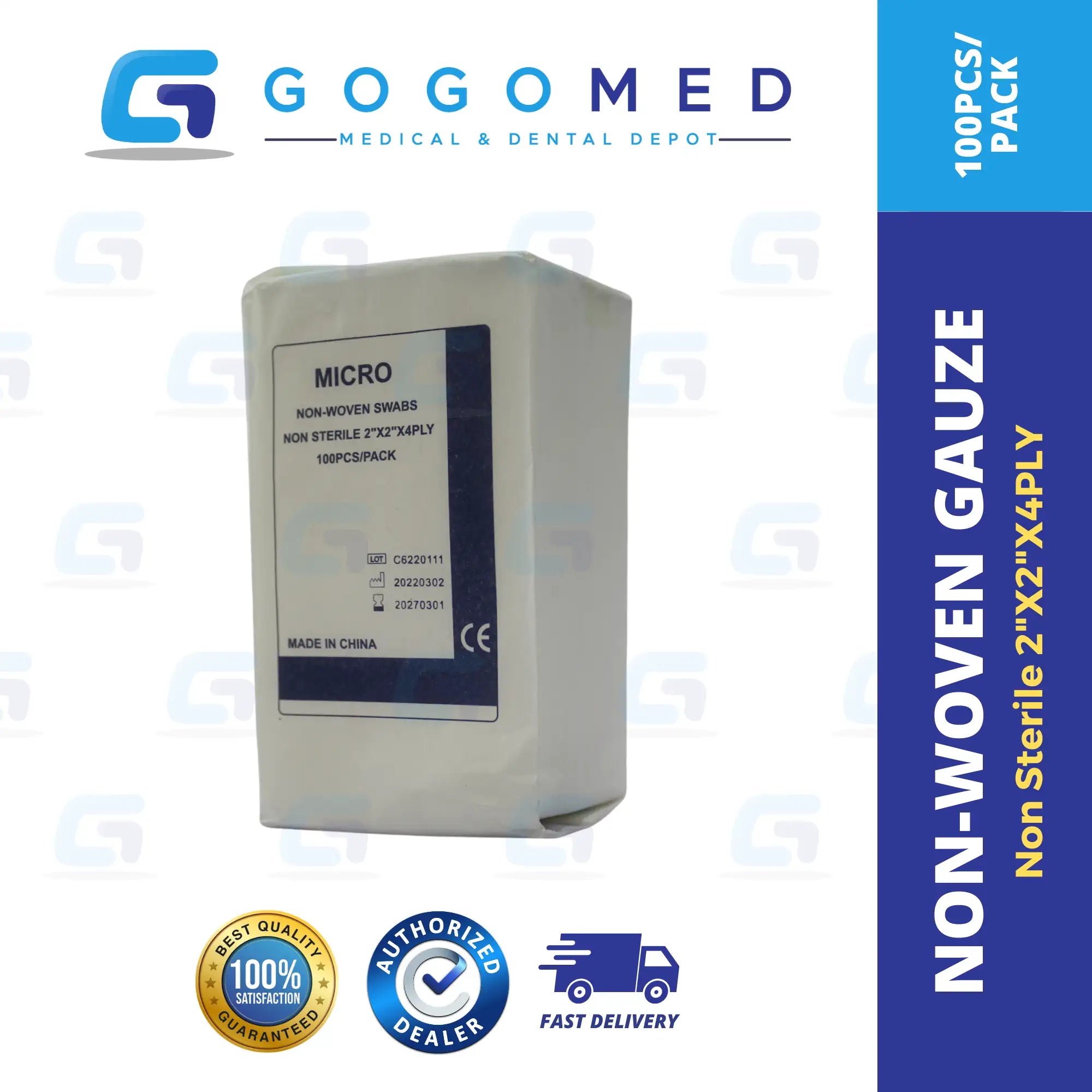 Non-woven Gauze (Non Sterile) 100 pcs