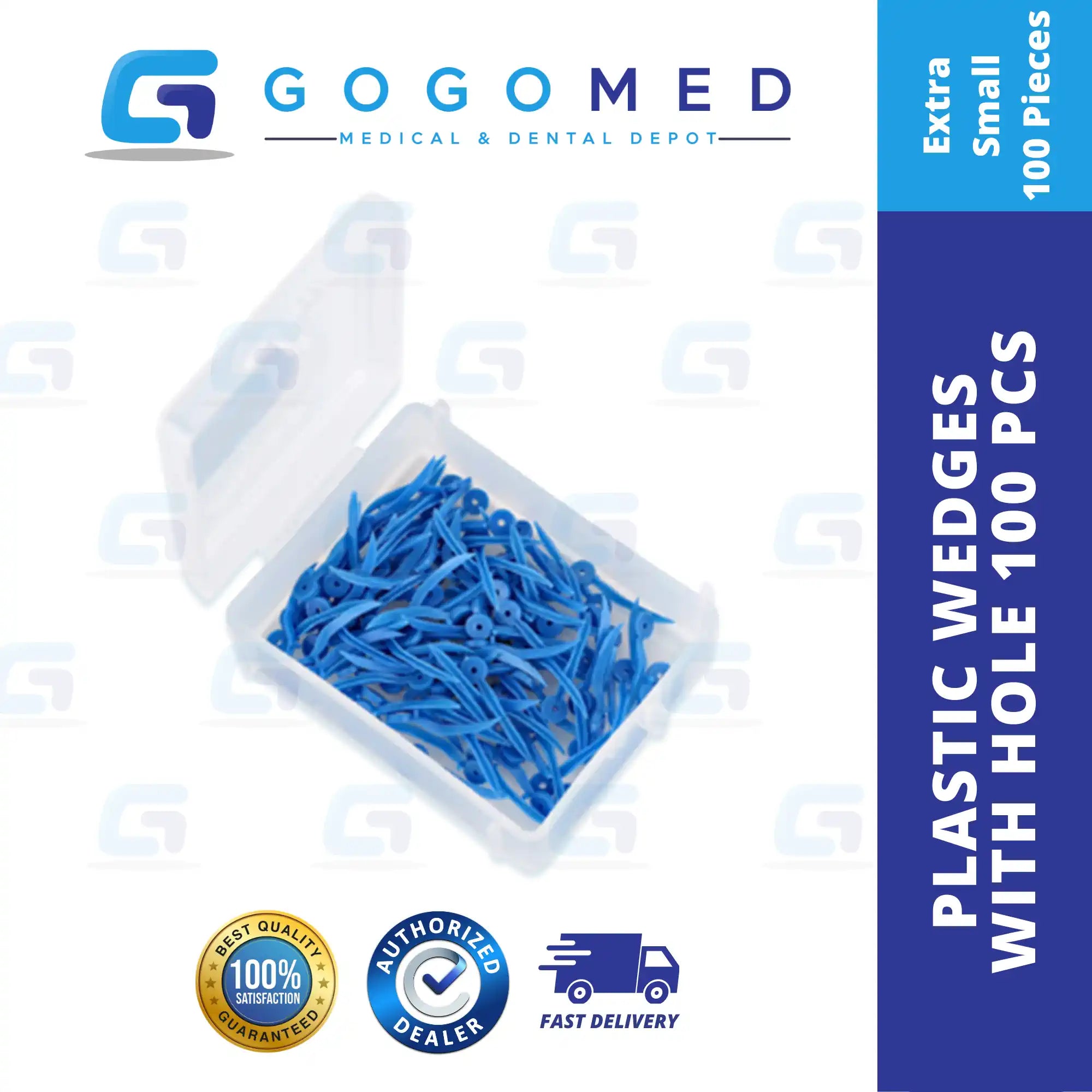 Plastic Wedge with Hole (100pcs)