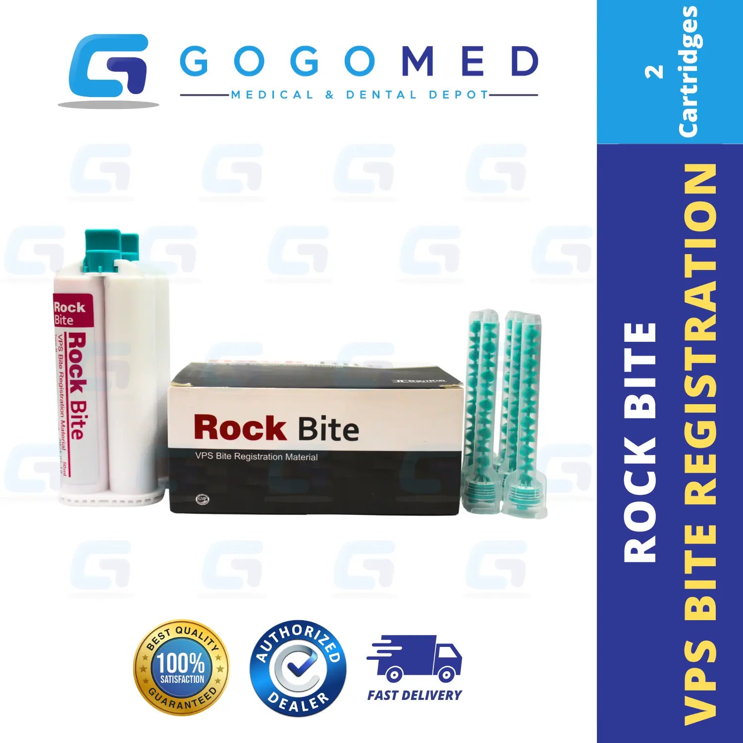 CharmFlex Bite Rock - Bite Registration Impression Material - 50ml x 2 Cartridges