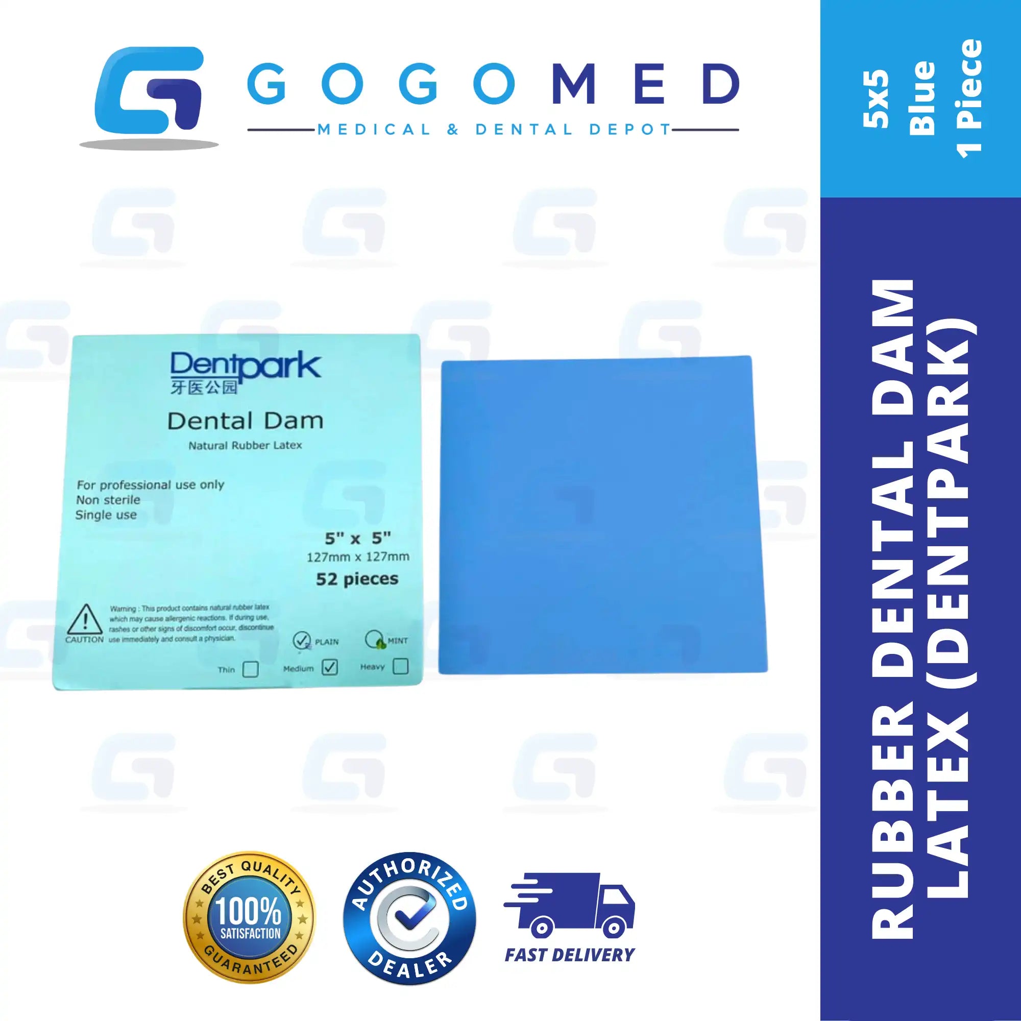 Rubber Dental Dam Dentpark Latex