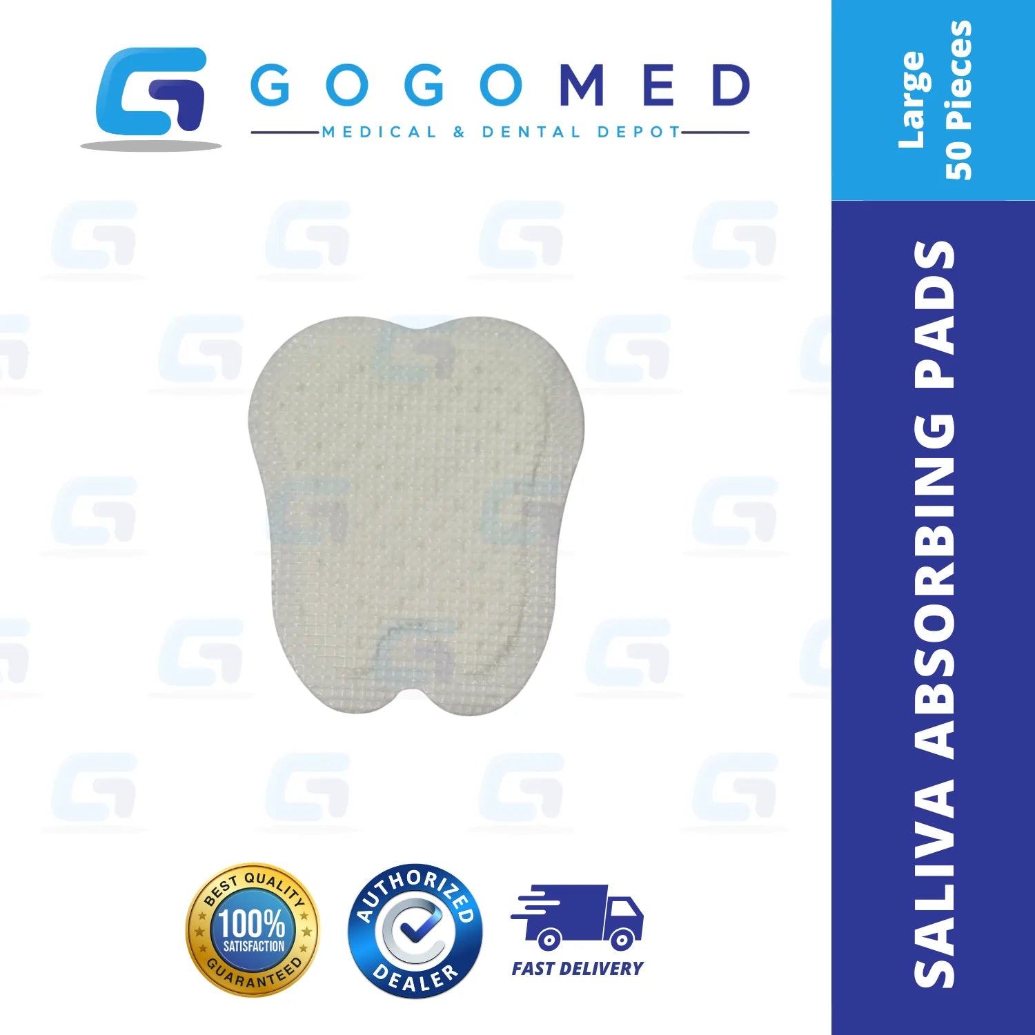 Saliva Absorbing Pad – Small/Large,50 PCS.