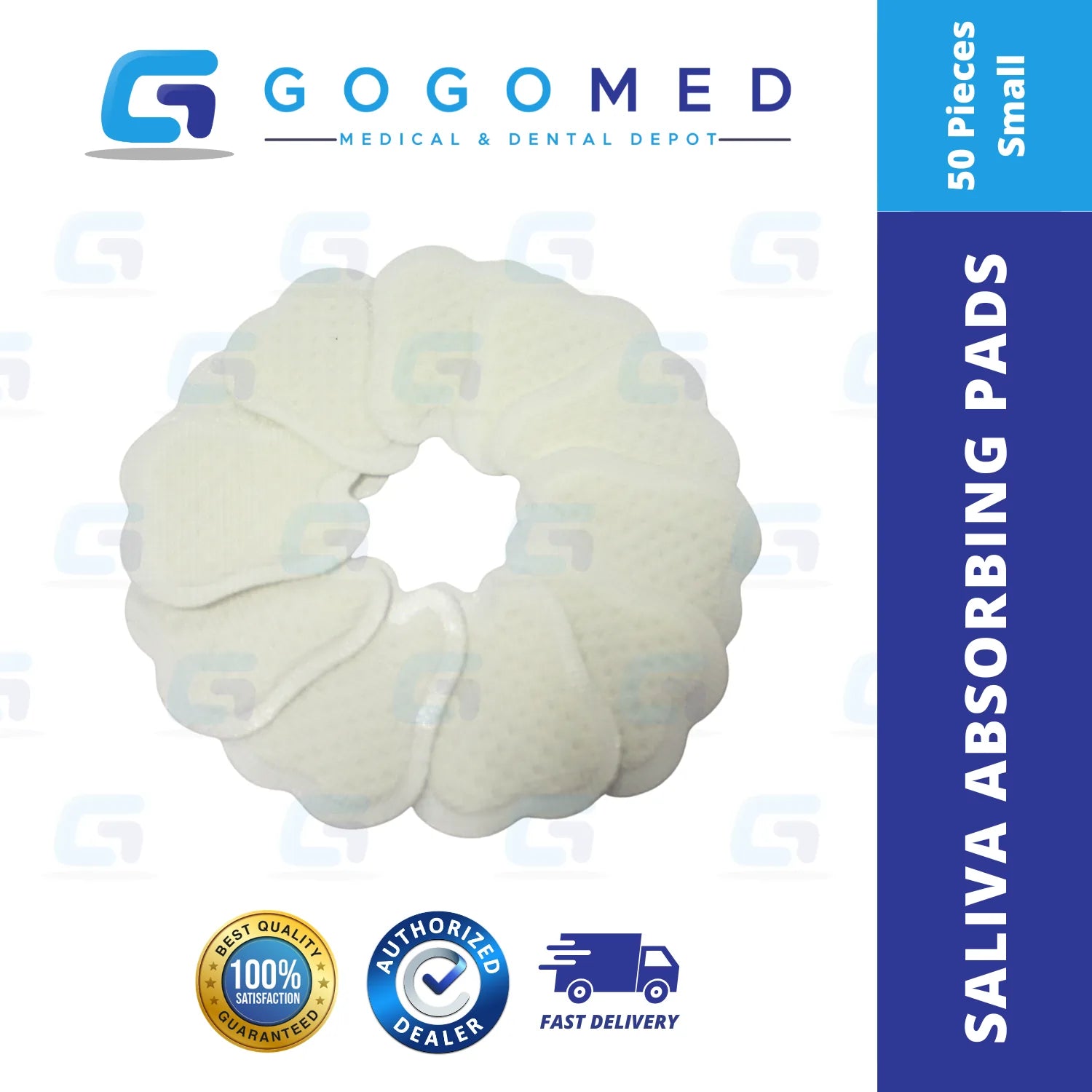 Saliva Absorbing Pad – Small/Large,50 PCS.