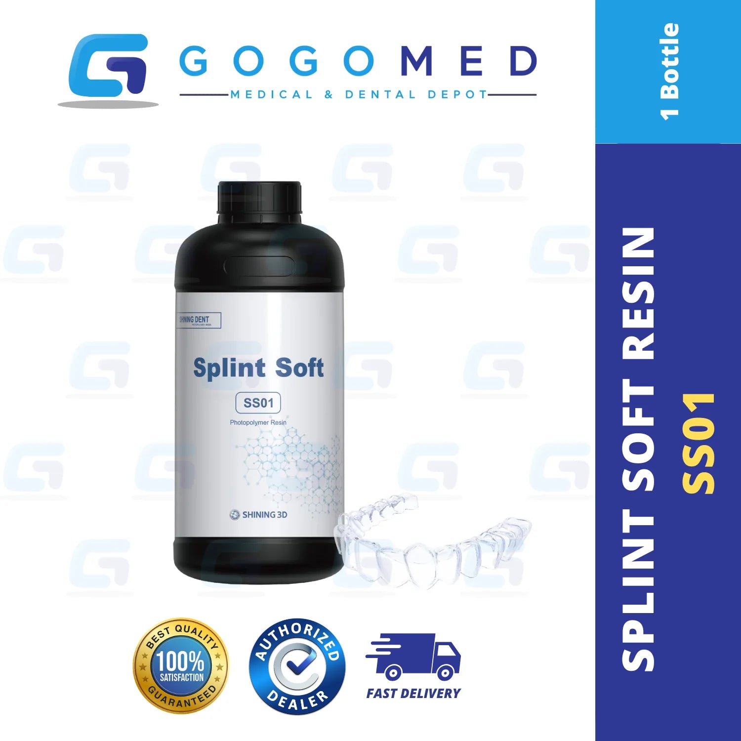 SS01 Soft Splint Resin - Shining 3D