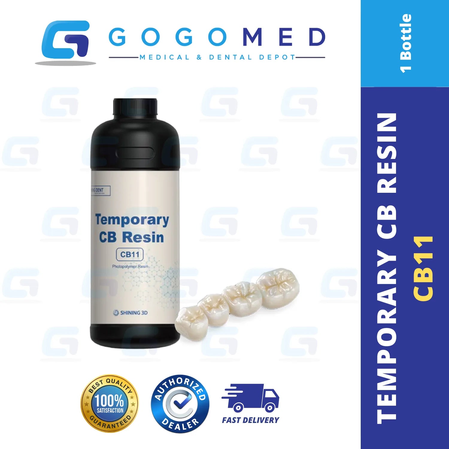 CB11 Temporary Crown & Bridge Resin - Shining 3D