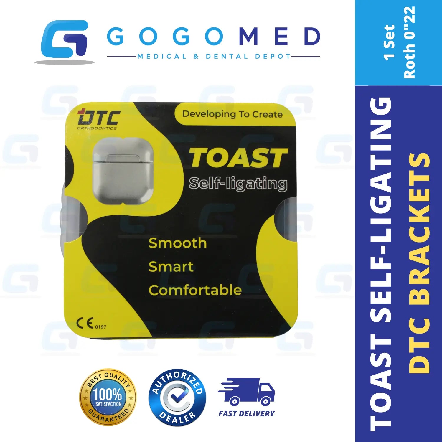 DTC Toast Self-Ligating Brackets