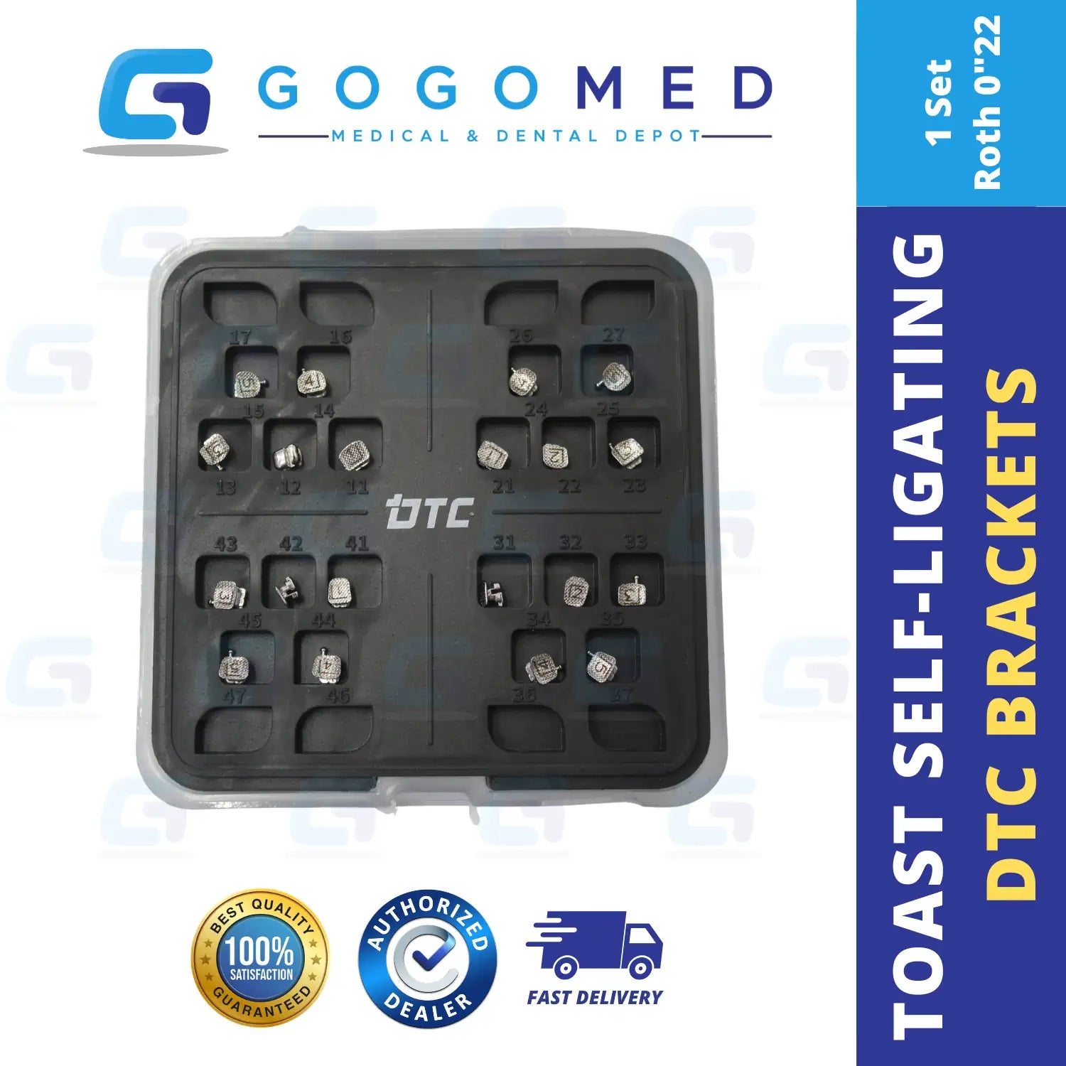 DTC Toast Self-Ligating Brackets