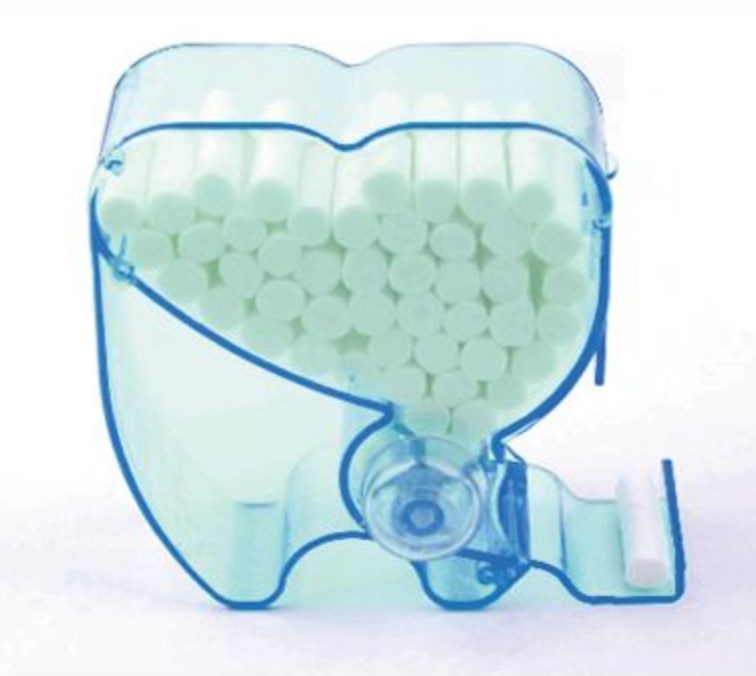 Cotton Rolls Dispenser Tooth Shaped - Gogomed Supplies