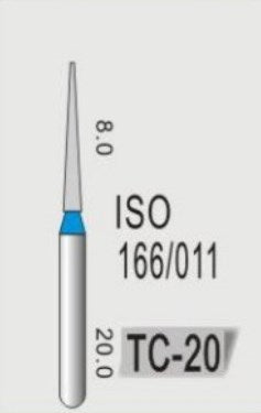 TAPER CONICAL END (TC) - DIAMOND BURS