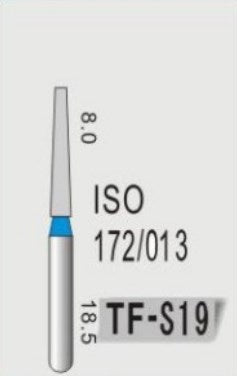 TAPER FLAT END (TF) - DIAMOND BURS