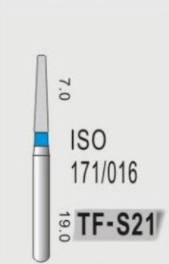 TAPER FLAT END (TF) - DIAMOND BURS