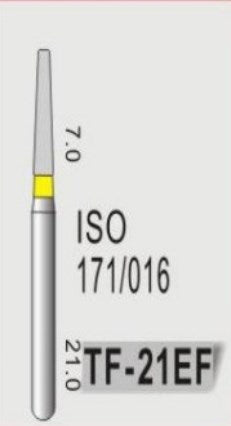 TAPER FLAT END (TF) - DIAMOND BURS