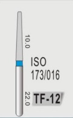 TAPER FLAT END (TF) - DIAMOND BURS