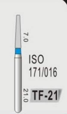 TAPER FLAT END (TF) - DIAMOND BURS