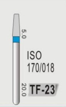 TAPER FLAT END (TF) - DIAMOND BURS