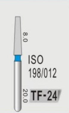 TAPER FLAT END (TF) - DIAMOND BURS
