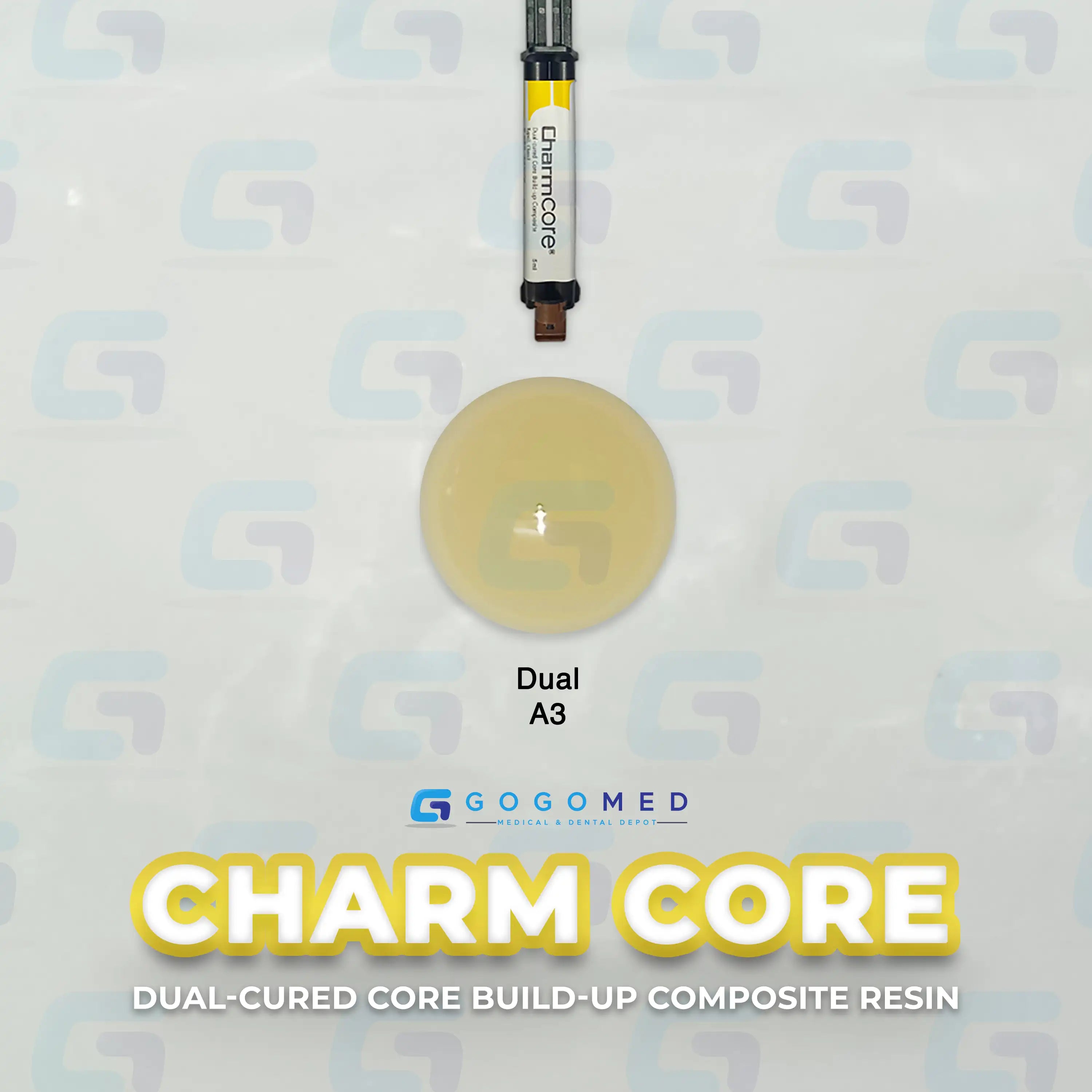 Charm Core - Core Build Up Composite Resin (Dual Cure) - 5ml per tube