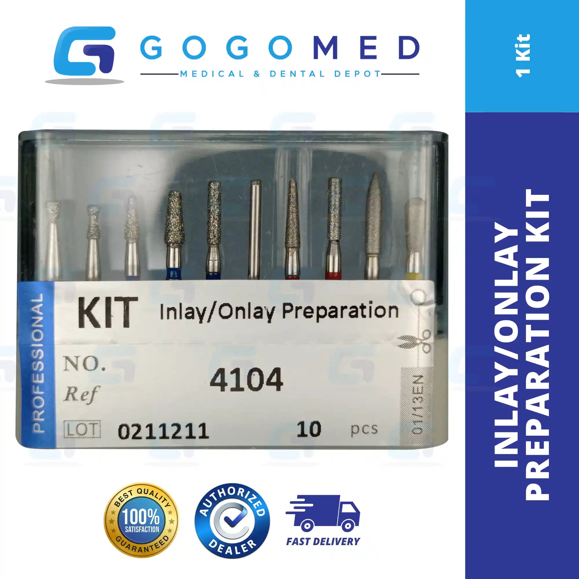 Inlay/Onlay Preparation Burs - 1 Set