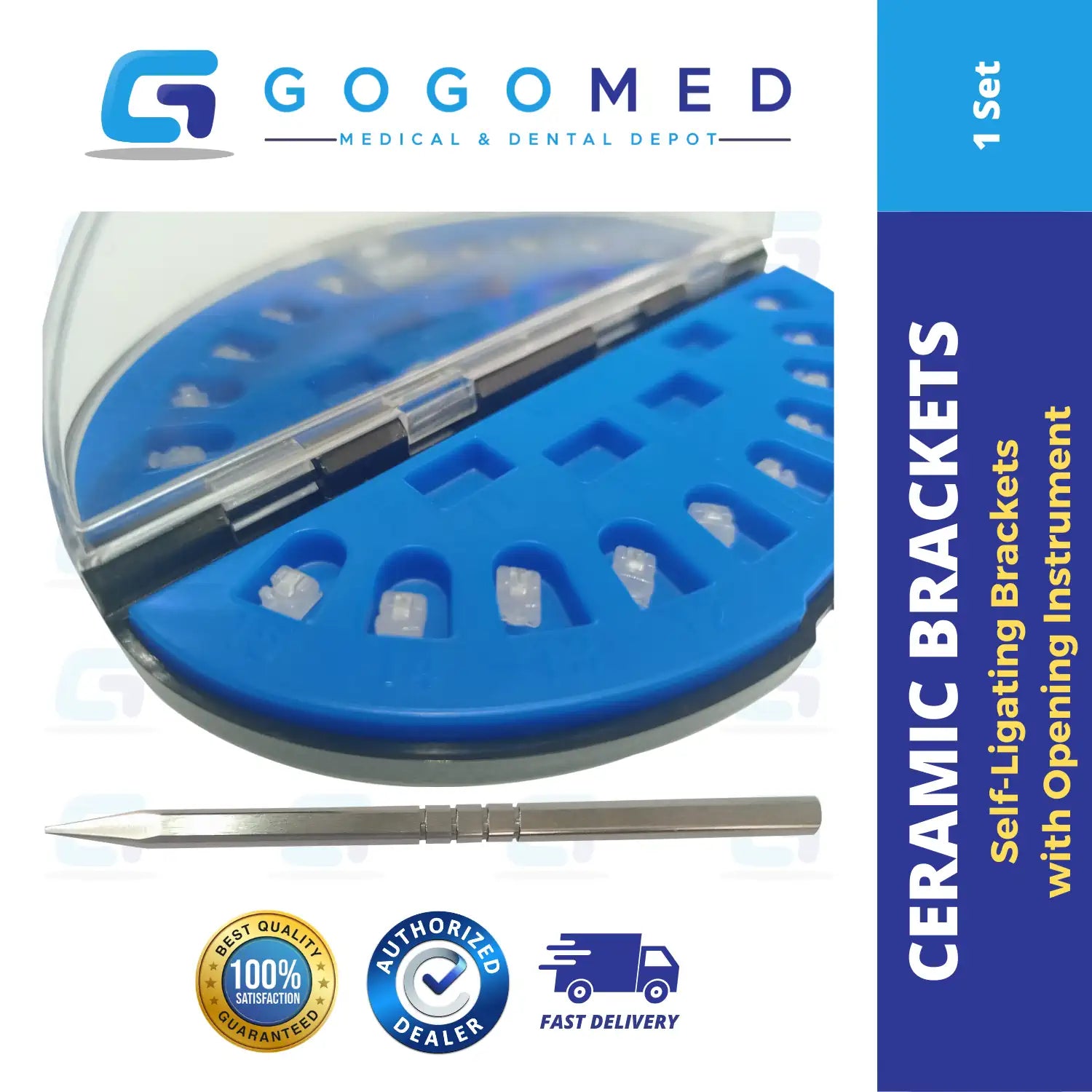 Ceramic Self-Ligating Roth Brackets - DTC