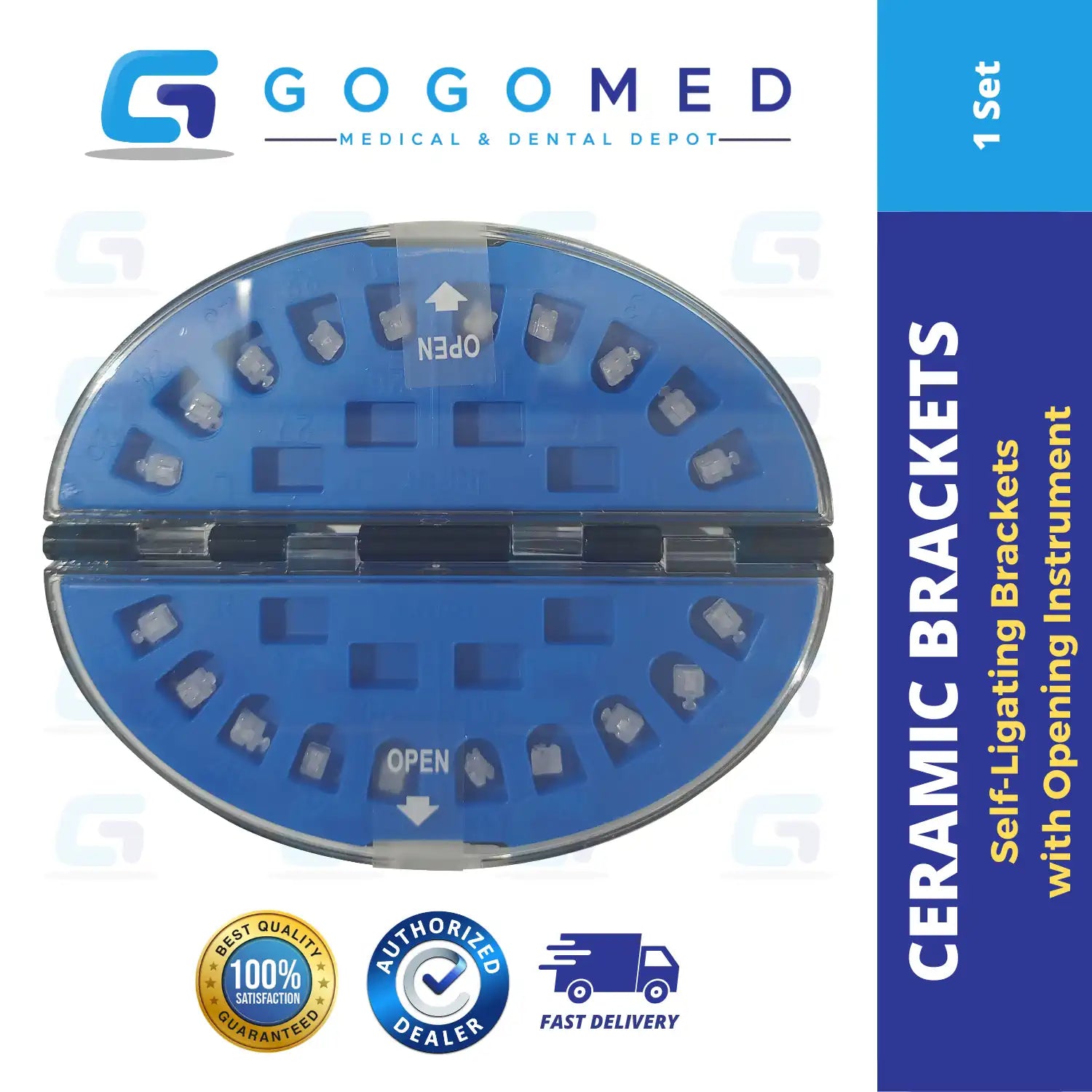 Ceramic Self-Ligating Roth Brackets - DTC