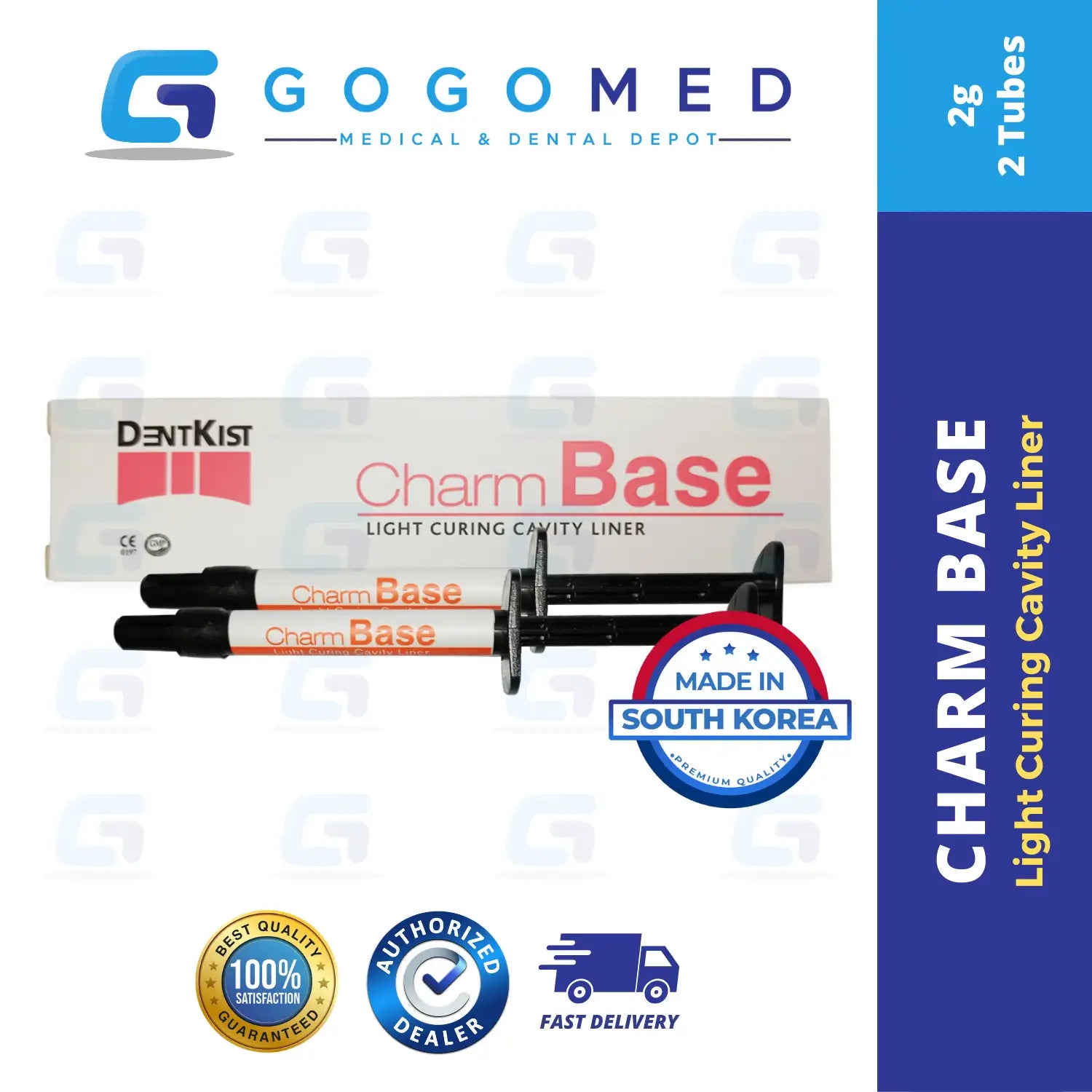 Charm Base - Light Curing Cavity Liner - 2g per Tube
