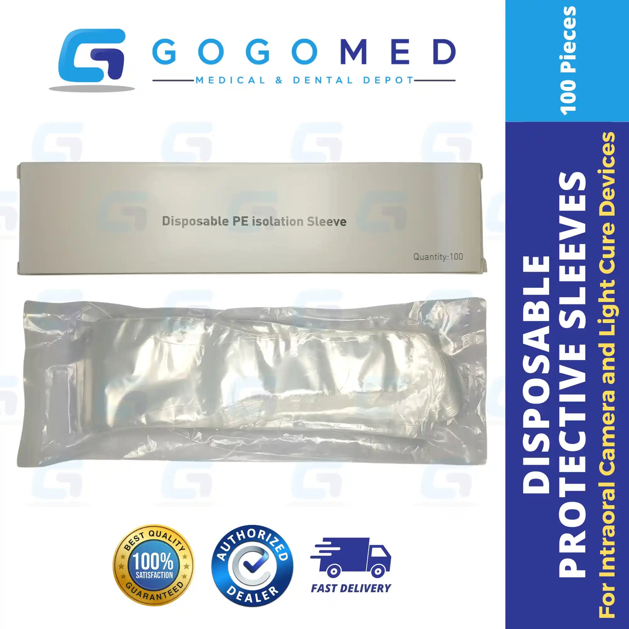 Disposable Protective Sleeves - Intraoral Camera/Light Cure 100pcs