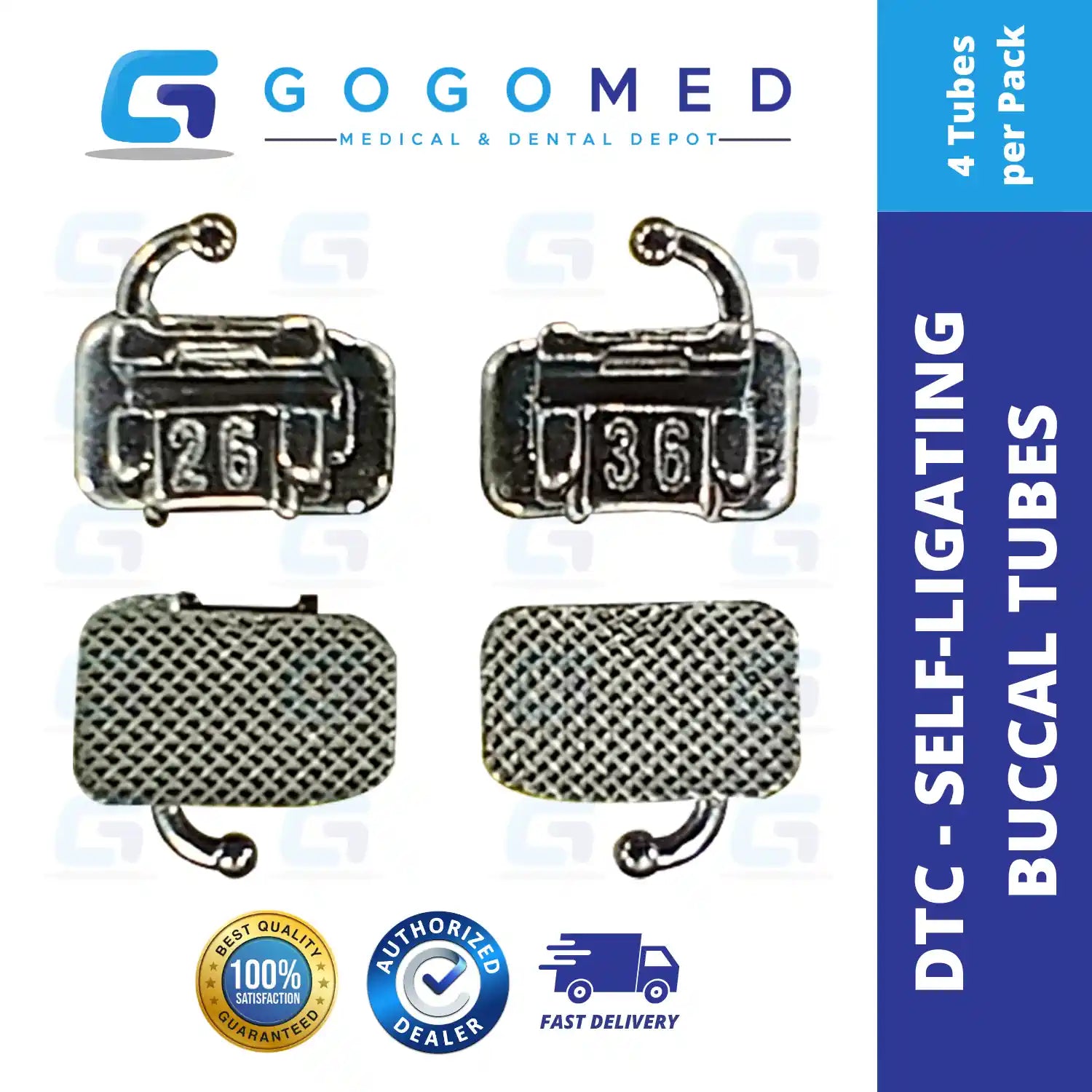 Self Ligating Buccal Tube Roth 022 DTC