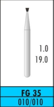 Invert Cone Plain Cut 010 - Carbide Burs